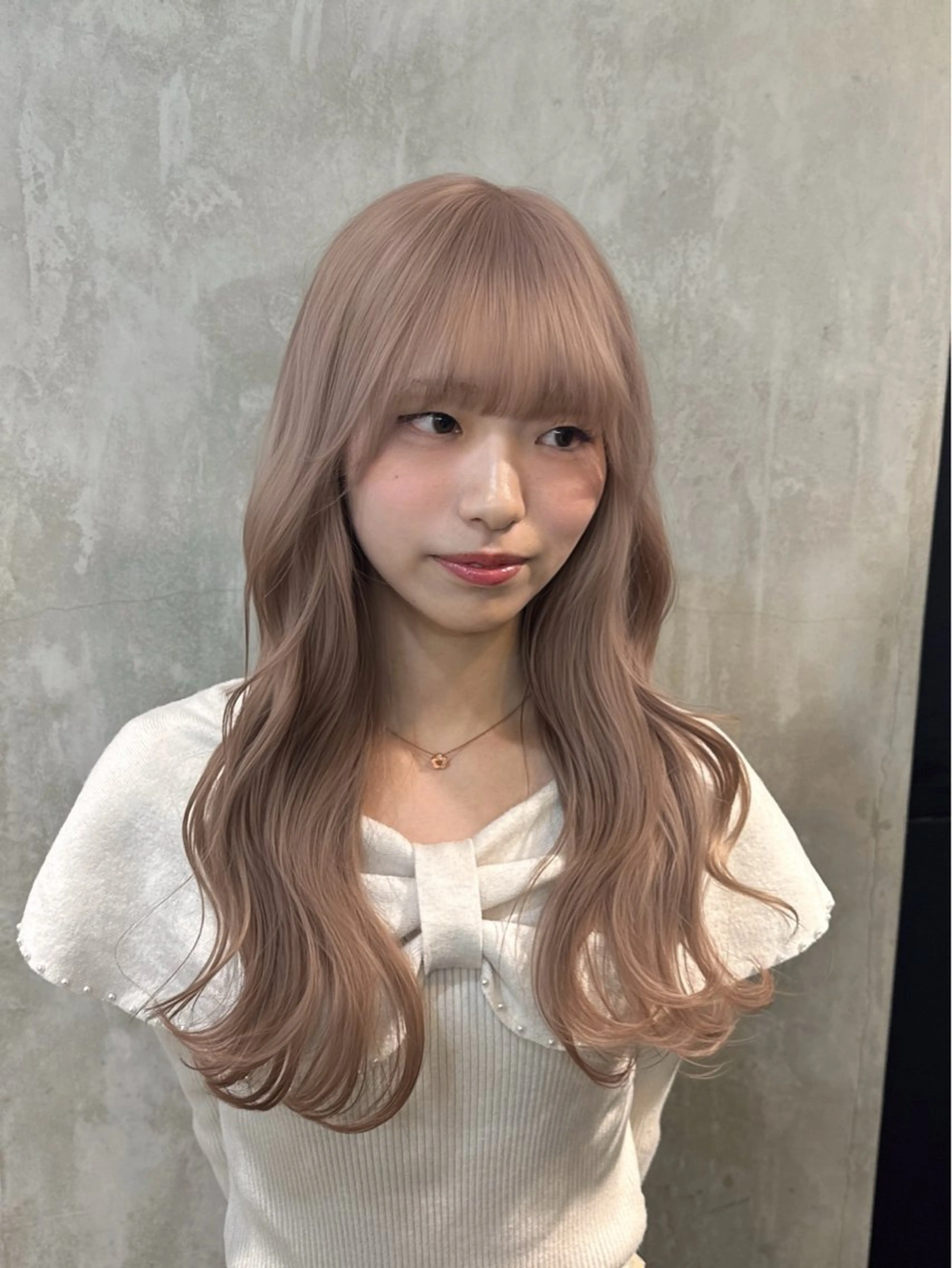 ミディアム カラー ヘアカラー トリートメント ザクザクレイヤー 🍀/ブリーチ/小田のヘアスタイル