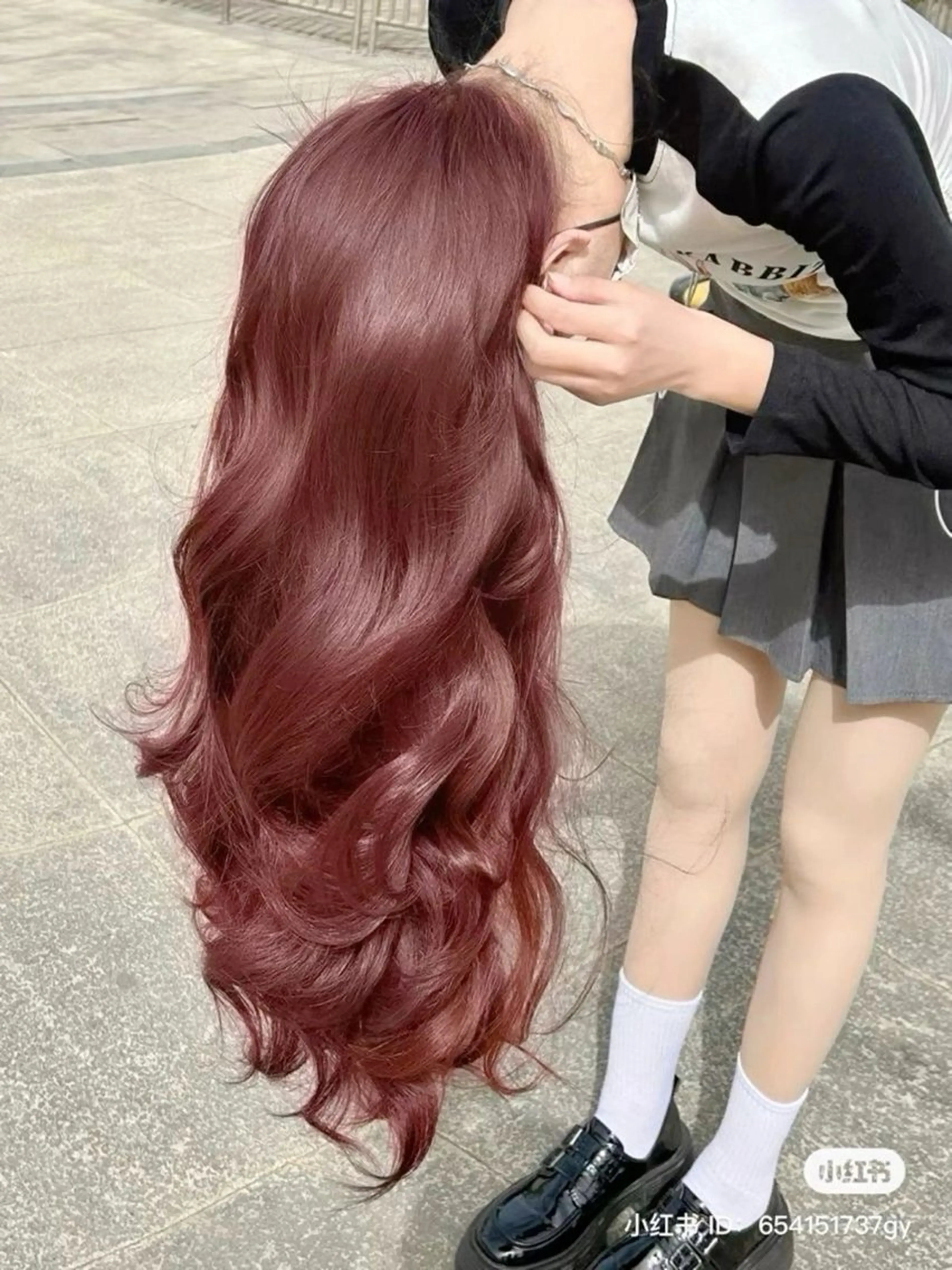 ロング ヘアカラー トリートメント ヘアセット NANA💓韓国ヘア /レイヤー/暖色💓のヘアスタイル