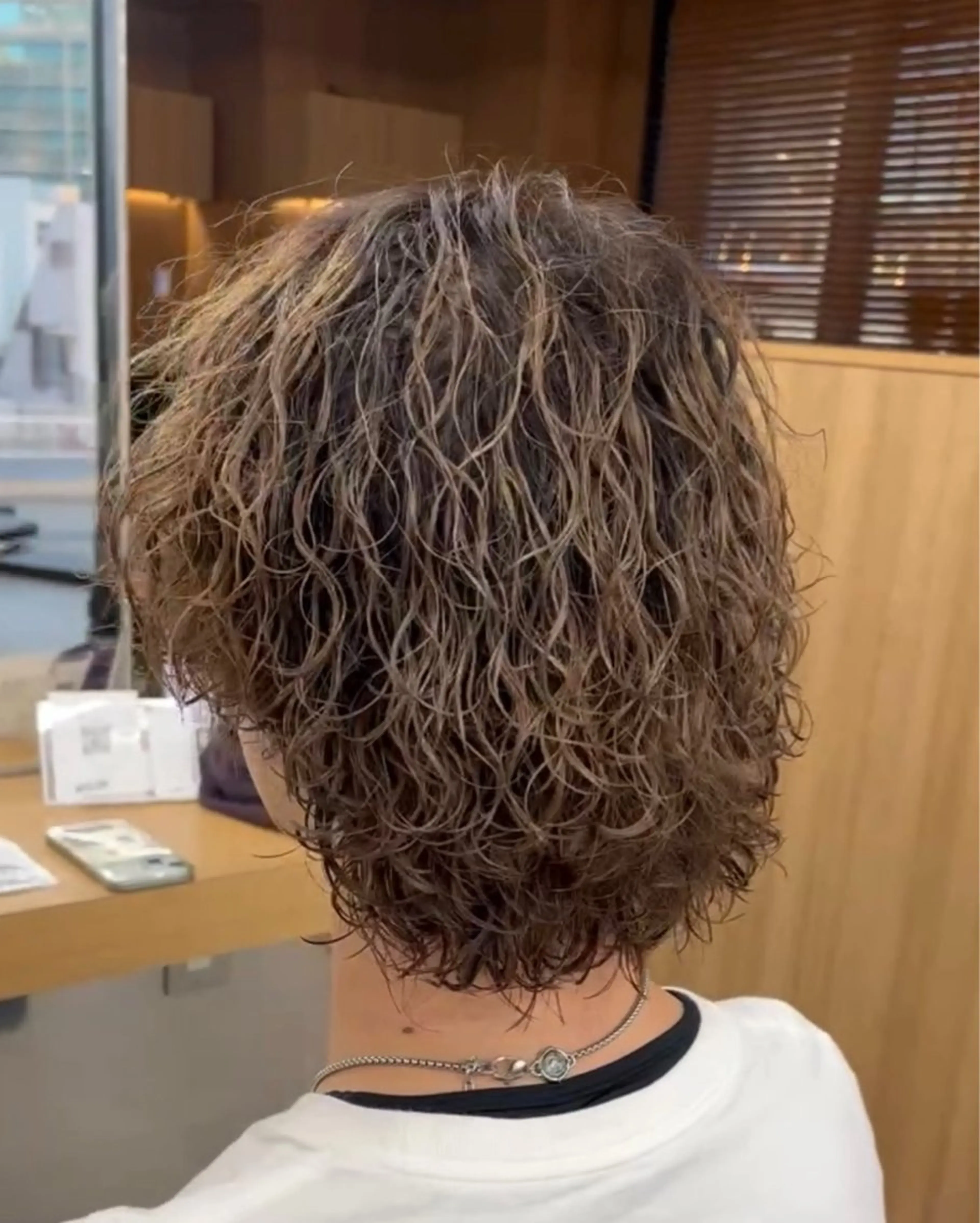 ショート カラー パーマ ヘアアレンジ メンズ キッズ 福田 朝輝のヘアスタイル