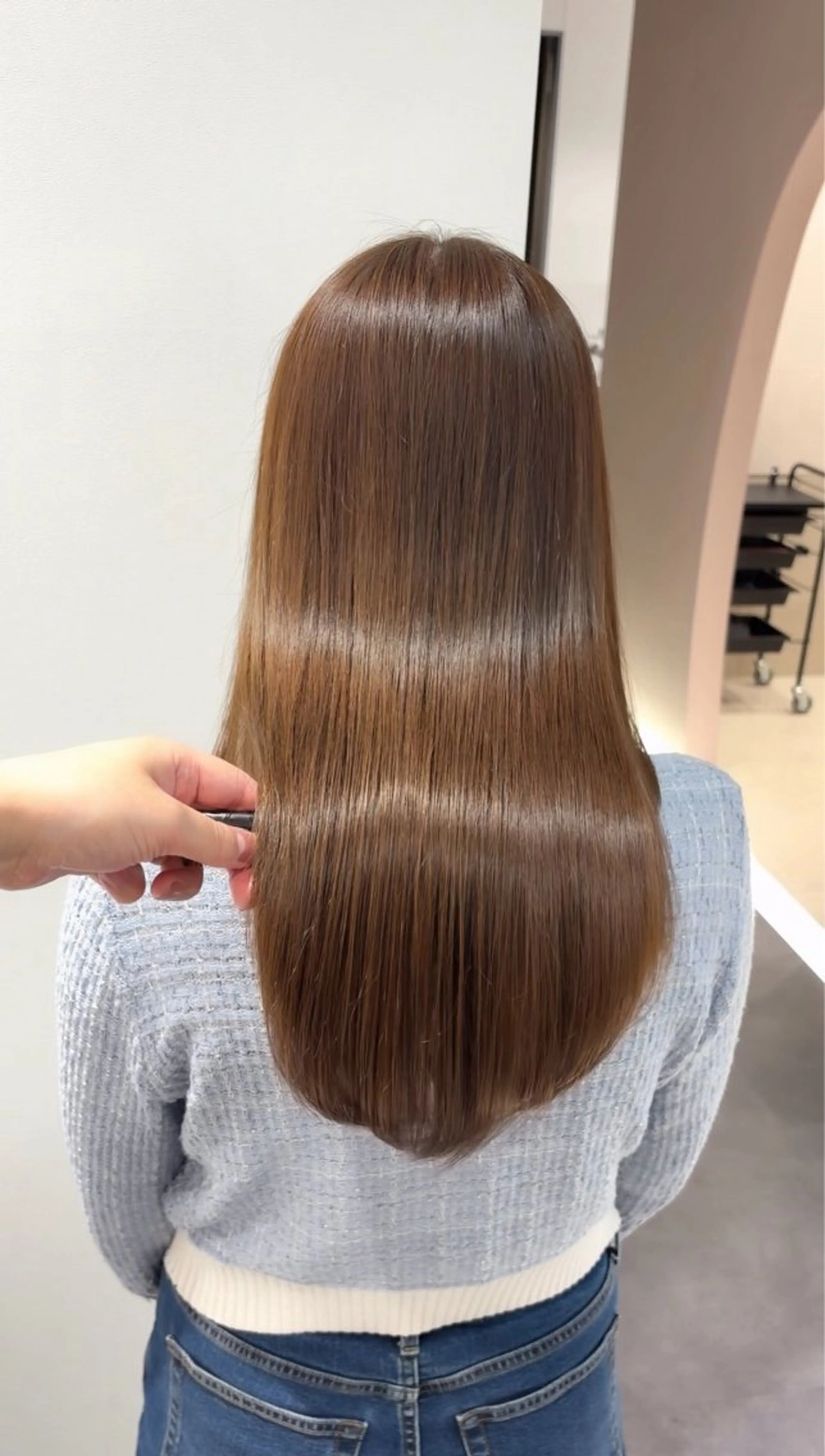 ミディアム カラー カット ヘアカラー トリートメント 絹髪質感TR💫 レイヤーカット/熊澤のヘアスタイル