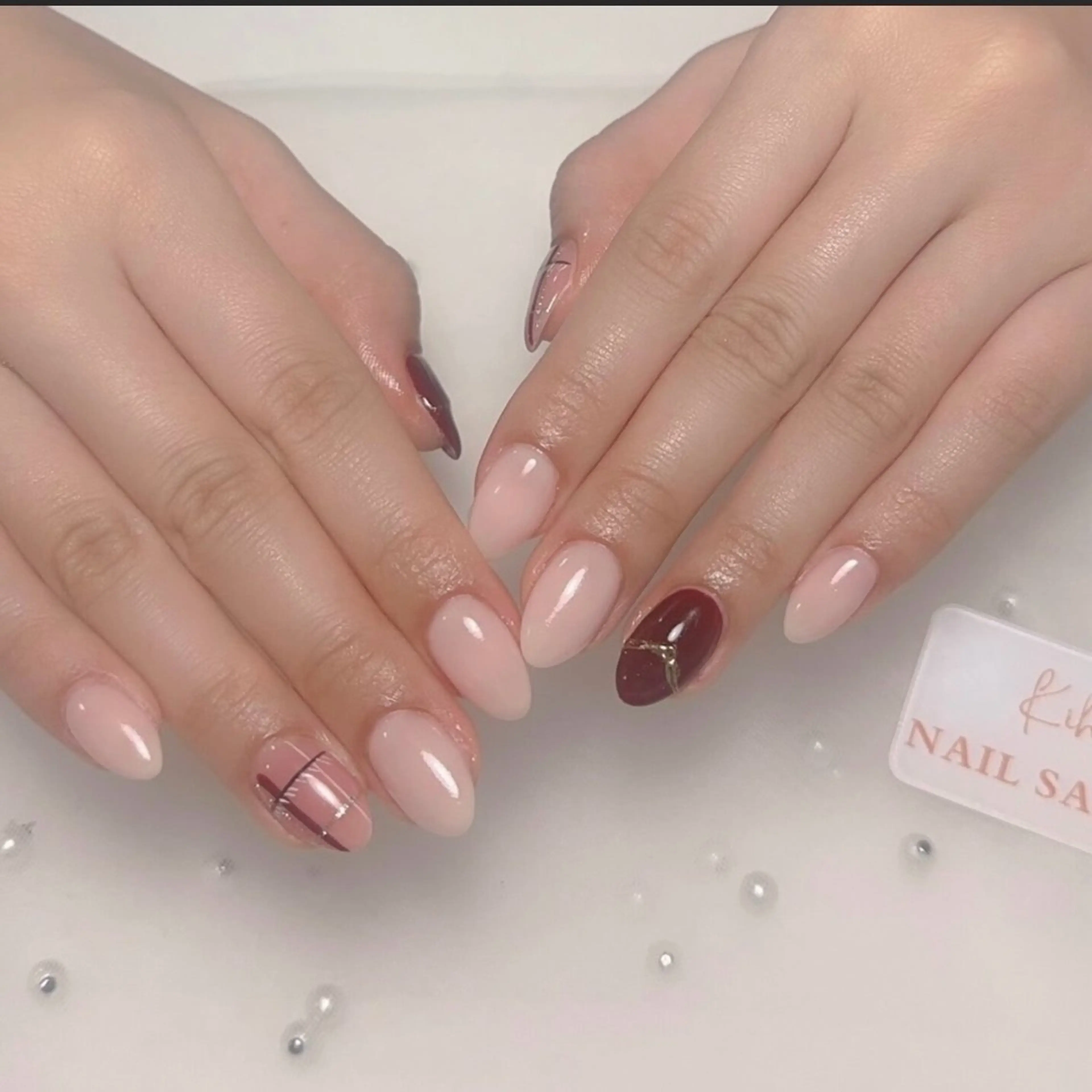 ネイル アートネイル フレンチネイル ジェルネイル グラデーション 韓国ネイル ハンドネイル 💕鈴木ユリ パラジェル/オフ無料のネイルデザイン