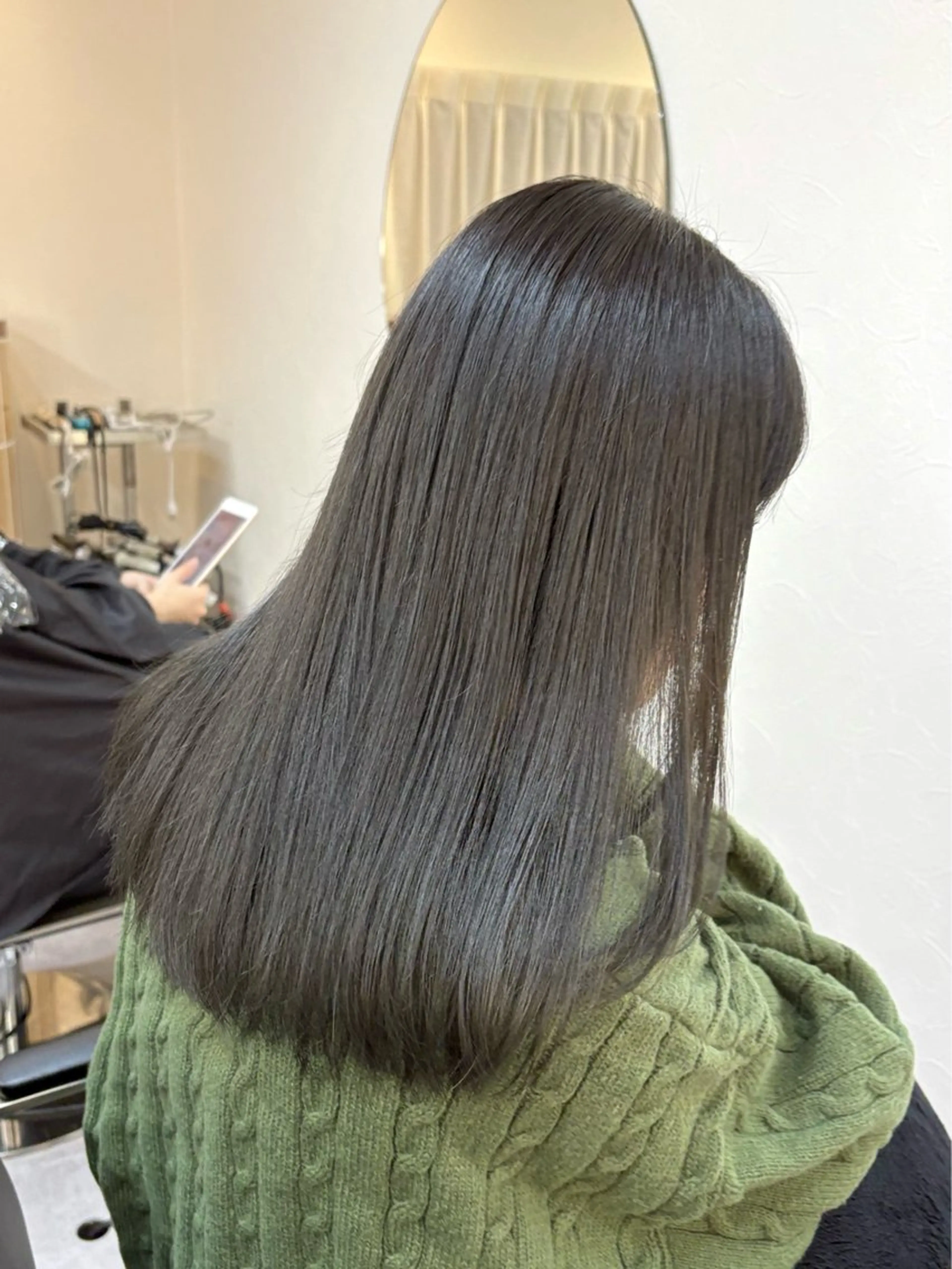 ミディアム カラー ヘアアレンジ 透明感カラー カット ヘアカラー トリートメント ハル🌸柔色/ ブリーチなし/艶髪のヘアスタイル