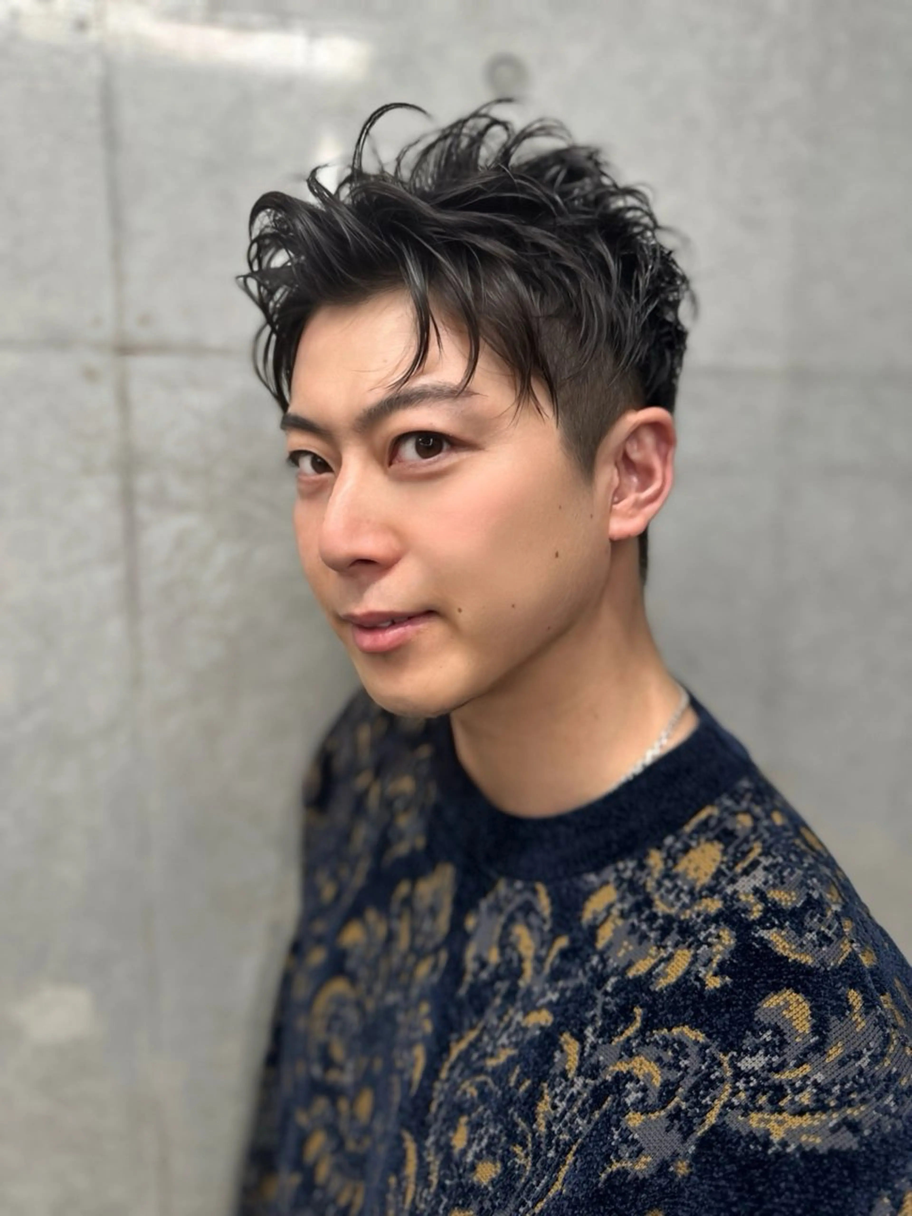 ショート メンズ カット 原宿アンリ 山下卓也のヘアスタイル