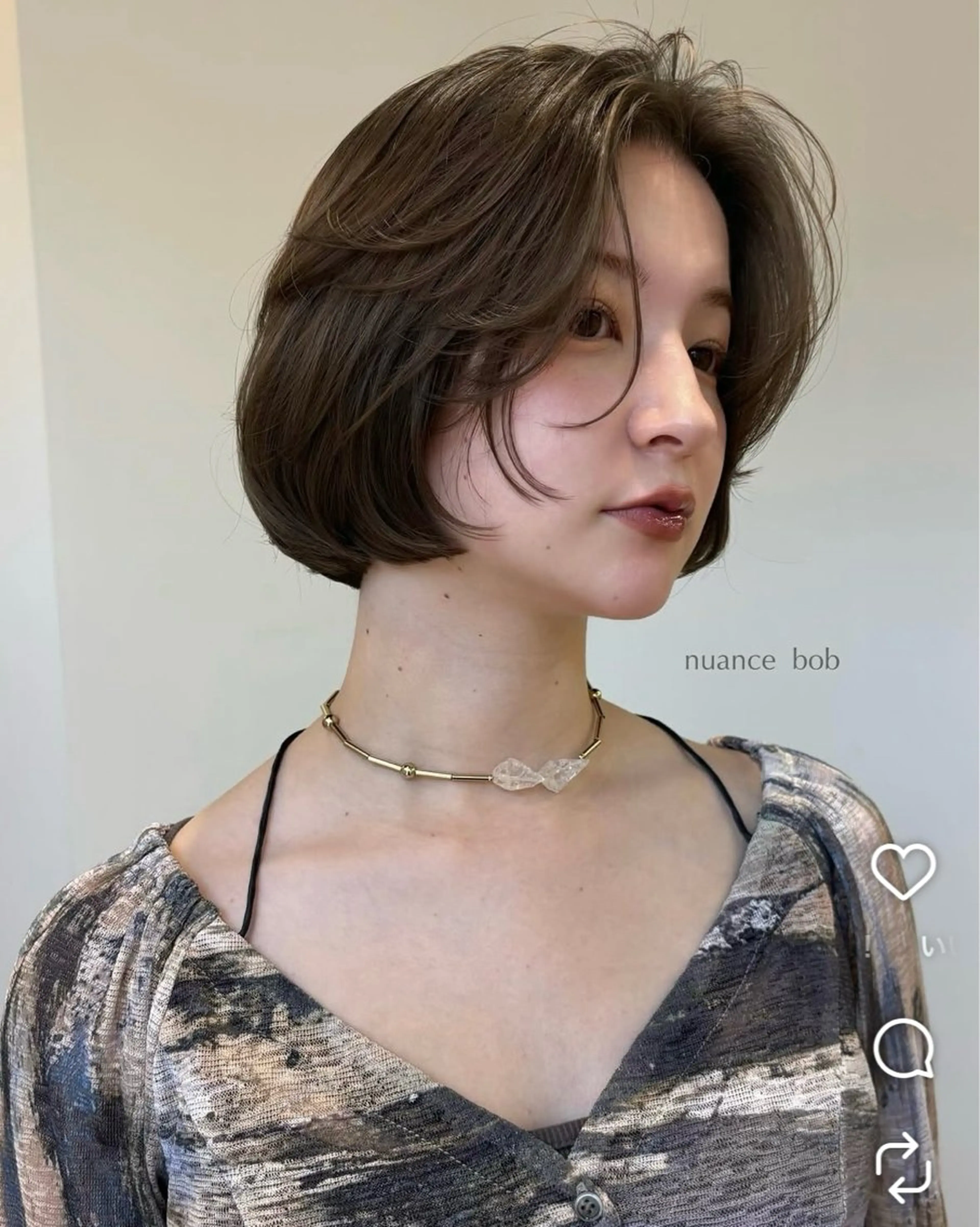 ショート ボブ カットモデル ヨネダのヘアスタイル