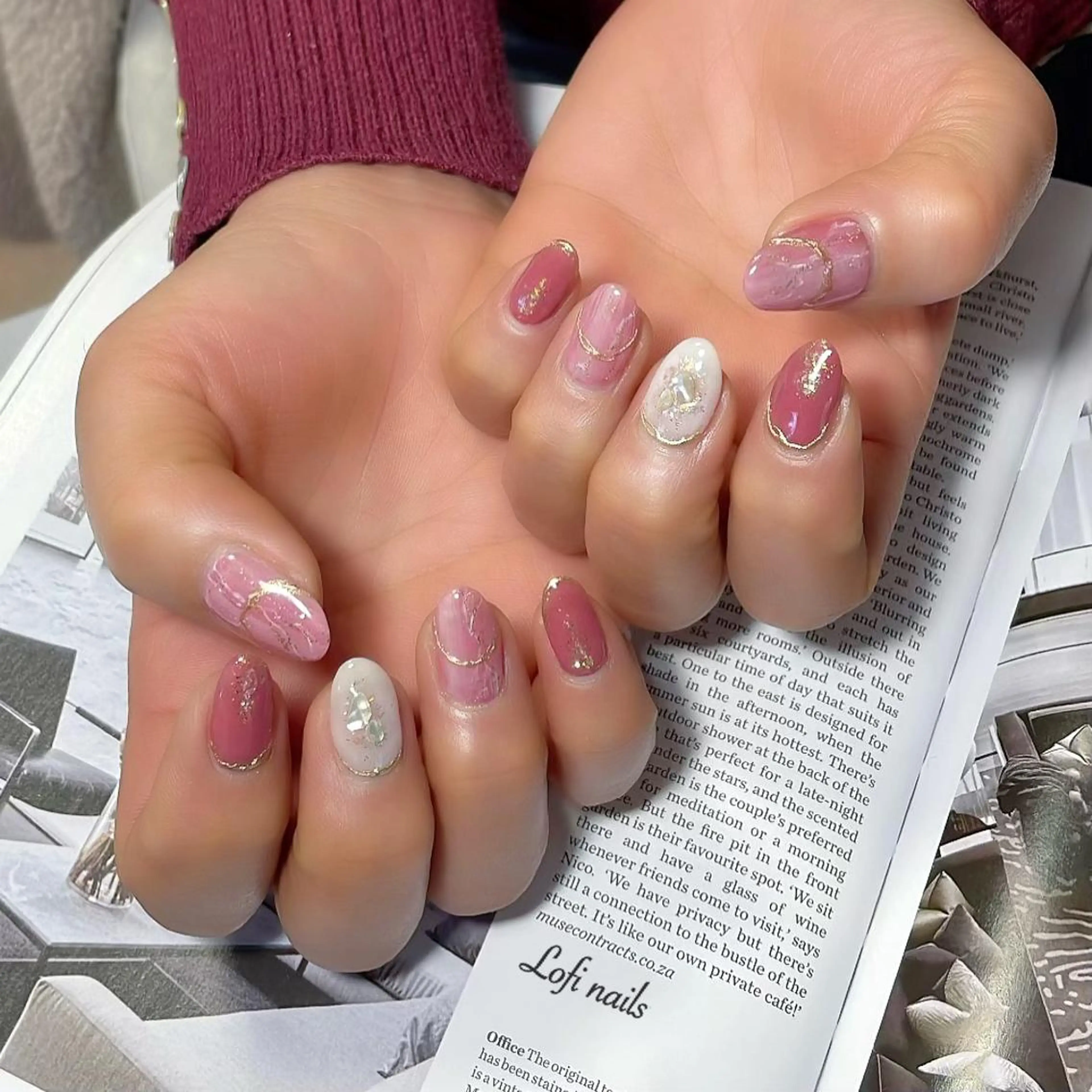 セミロング ネイル Lofi nails ゆきこのネイルデザイン