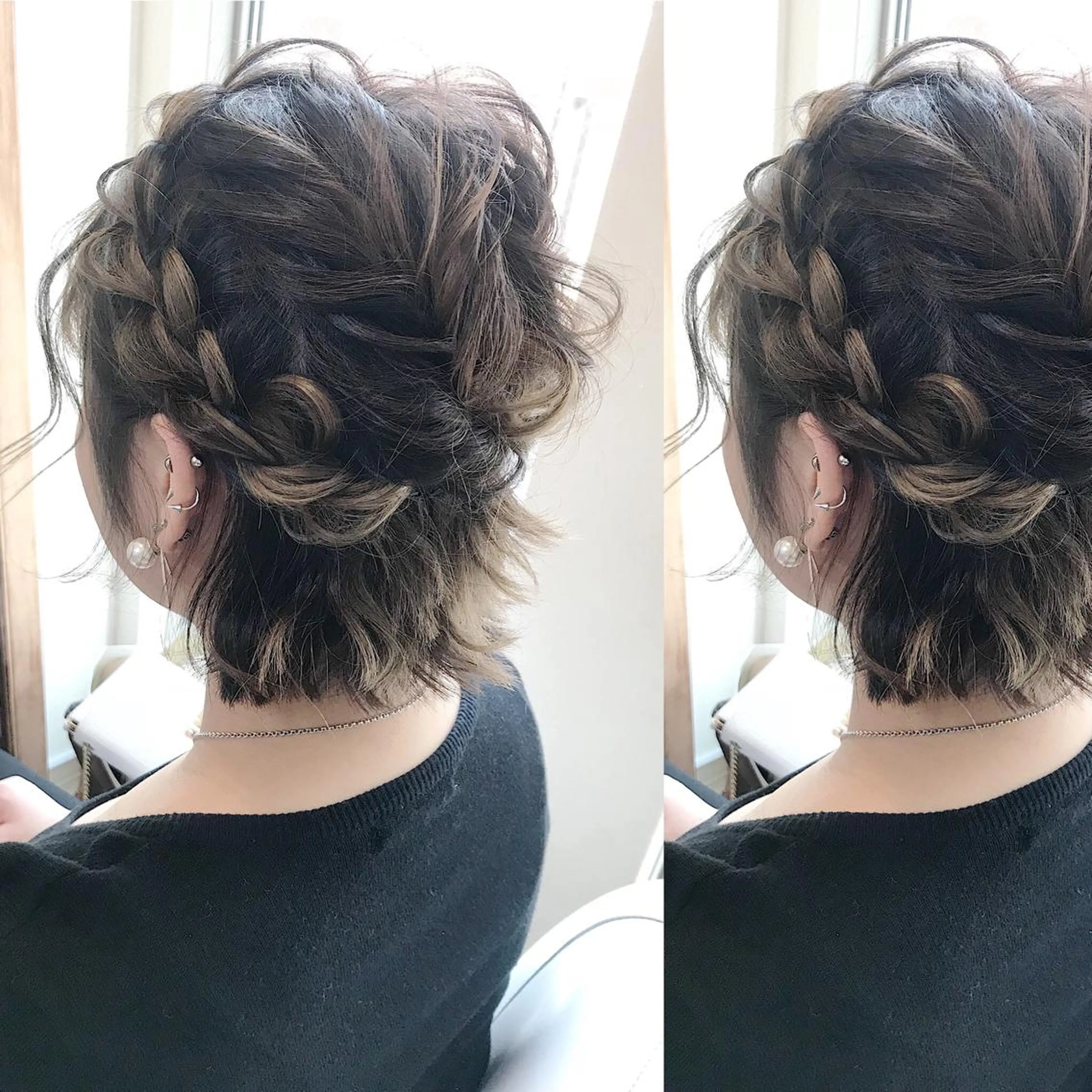 セミロング ヘアアレンジ ボブ ヘアセット 早朝✨ヘアセット 着付け/清水玲歌のヘアスタイル