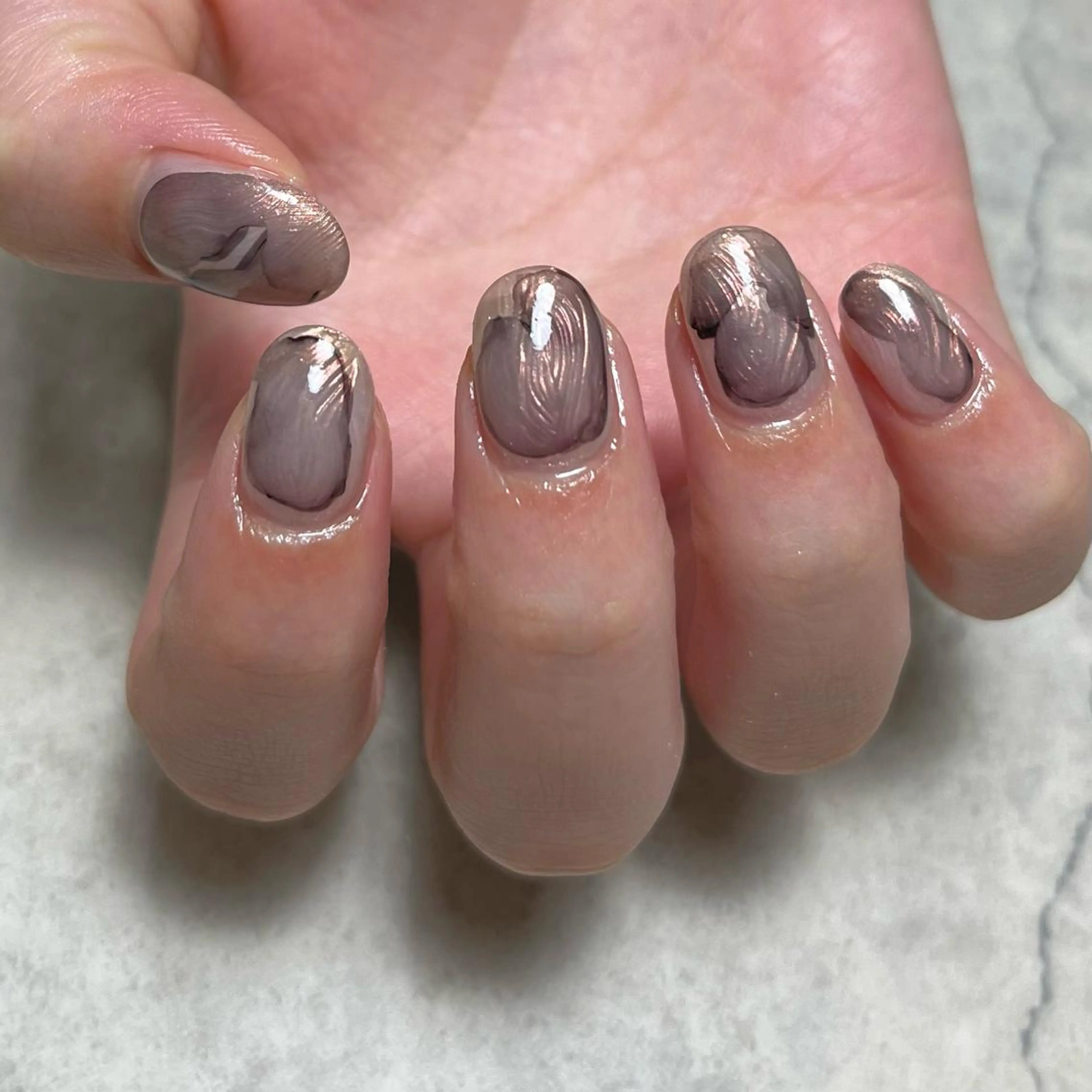 ネイル ミラーネイル ハンドネイル vegh. nail／阿波座のネイルデザイン