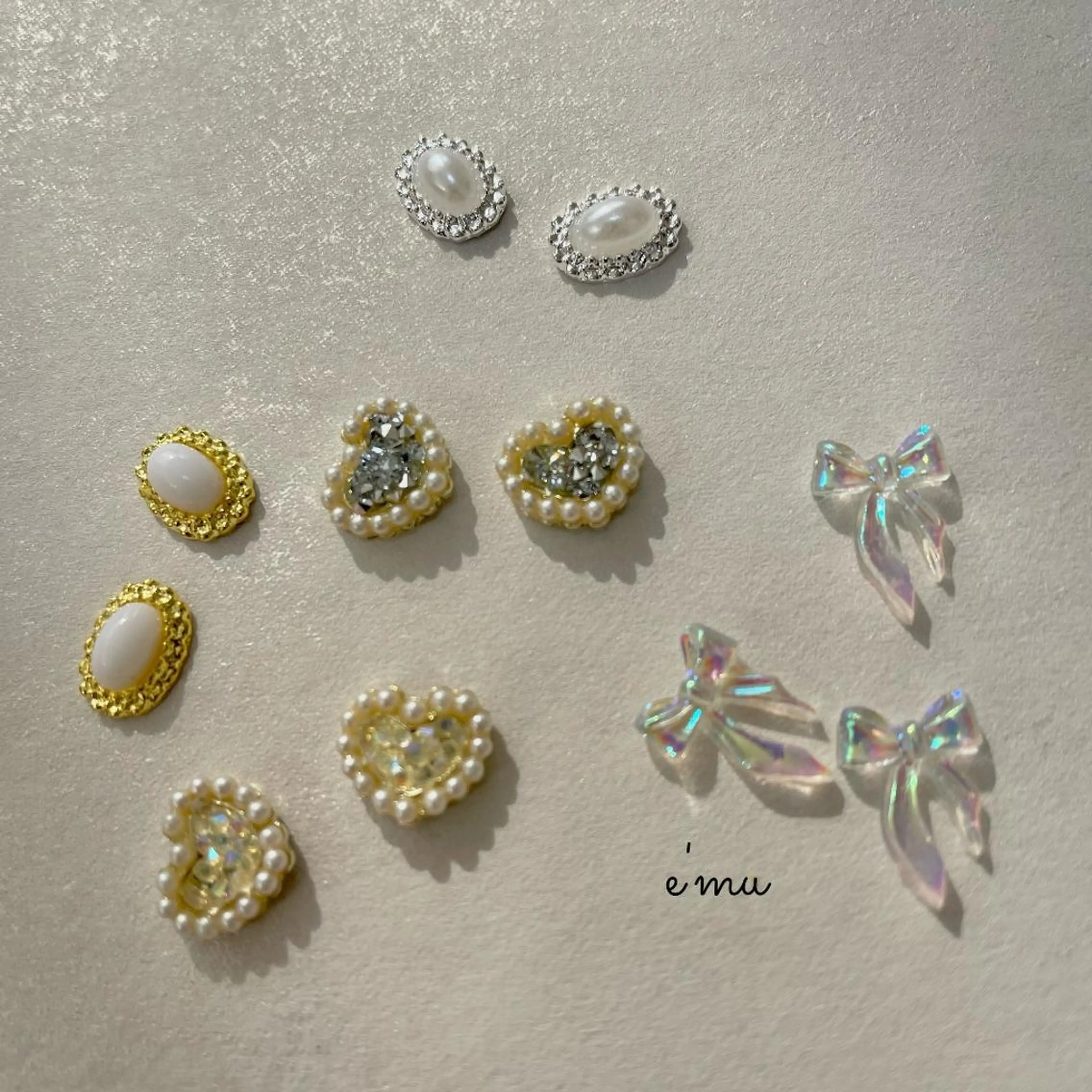 ネイル ハート 韓国ネイル ワンホンネイル nail salon e'mu💐のネイルデザイン