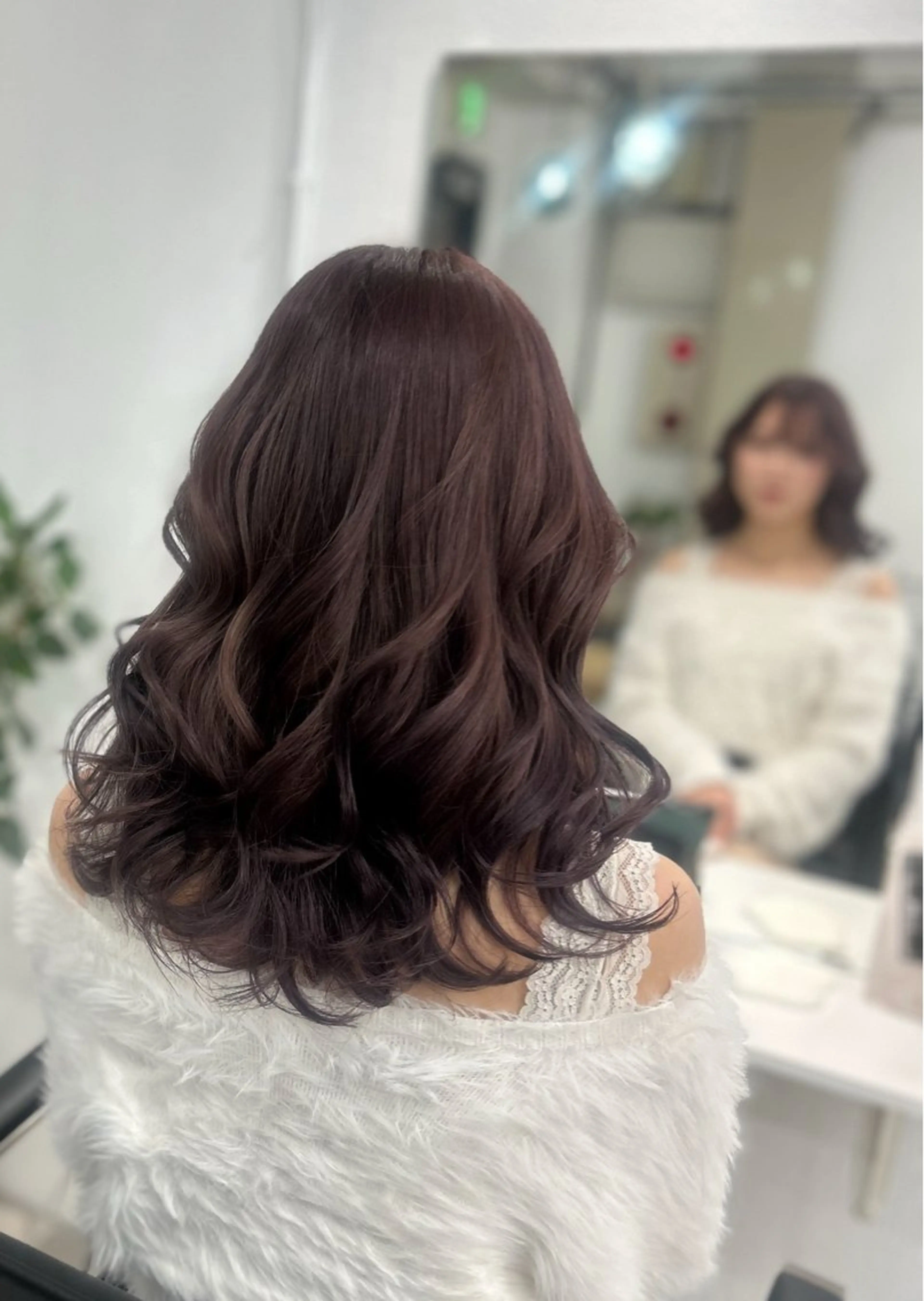 セミロング カラー ヘアカラー ハイライト/レイヤー 河原町/Manatoのヘアスタイル