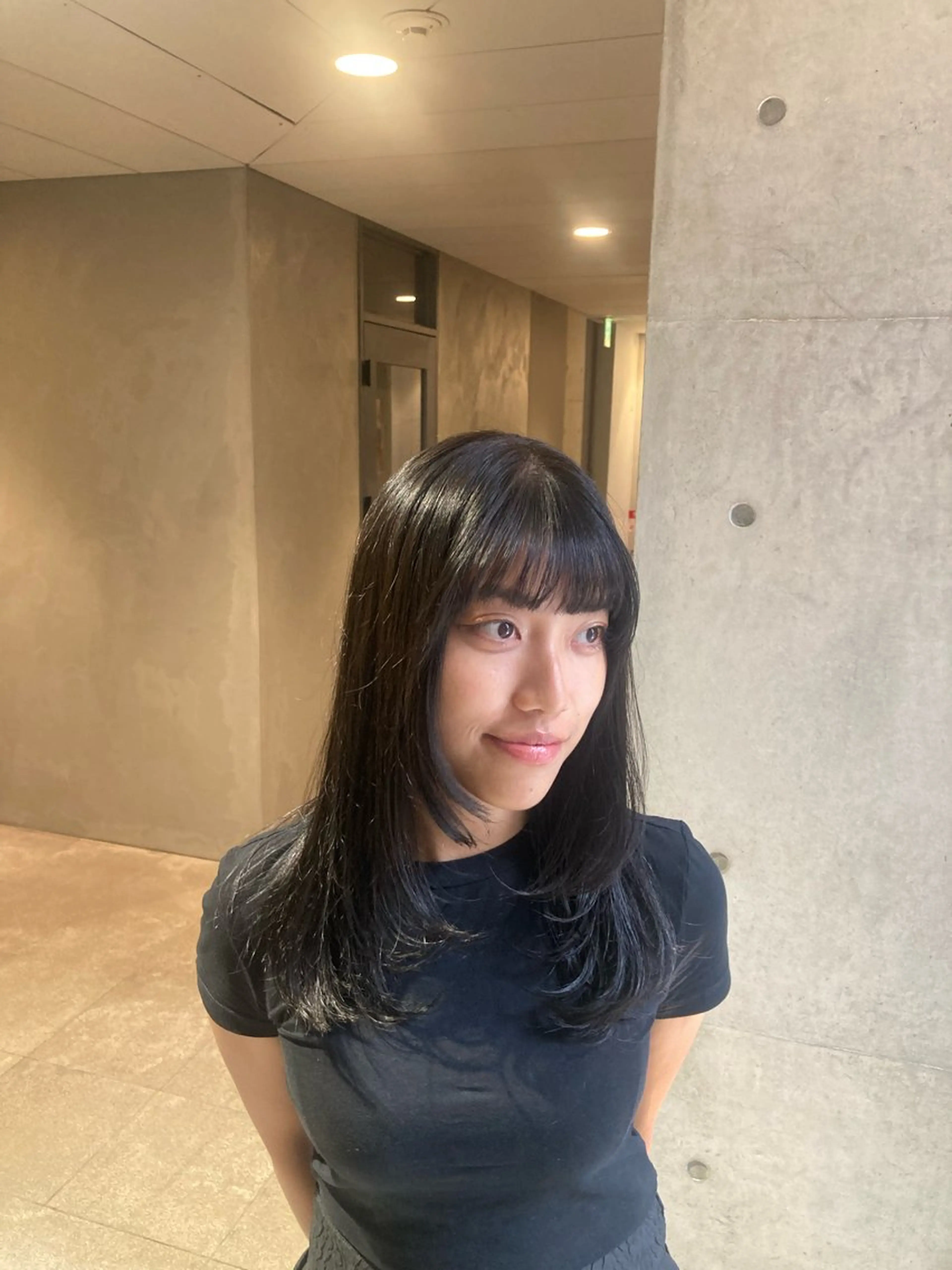 ロング カラー たかなみ りなのヘアスタイル