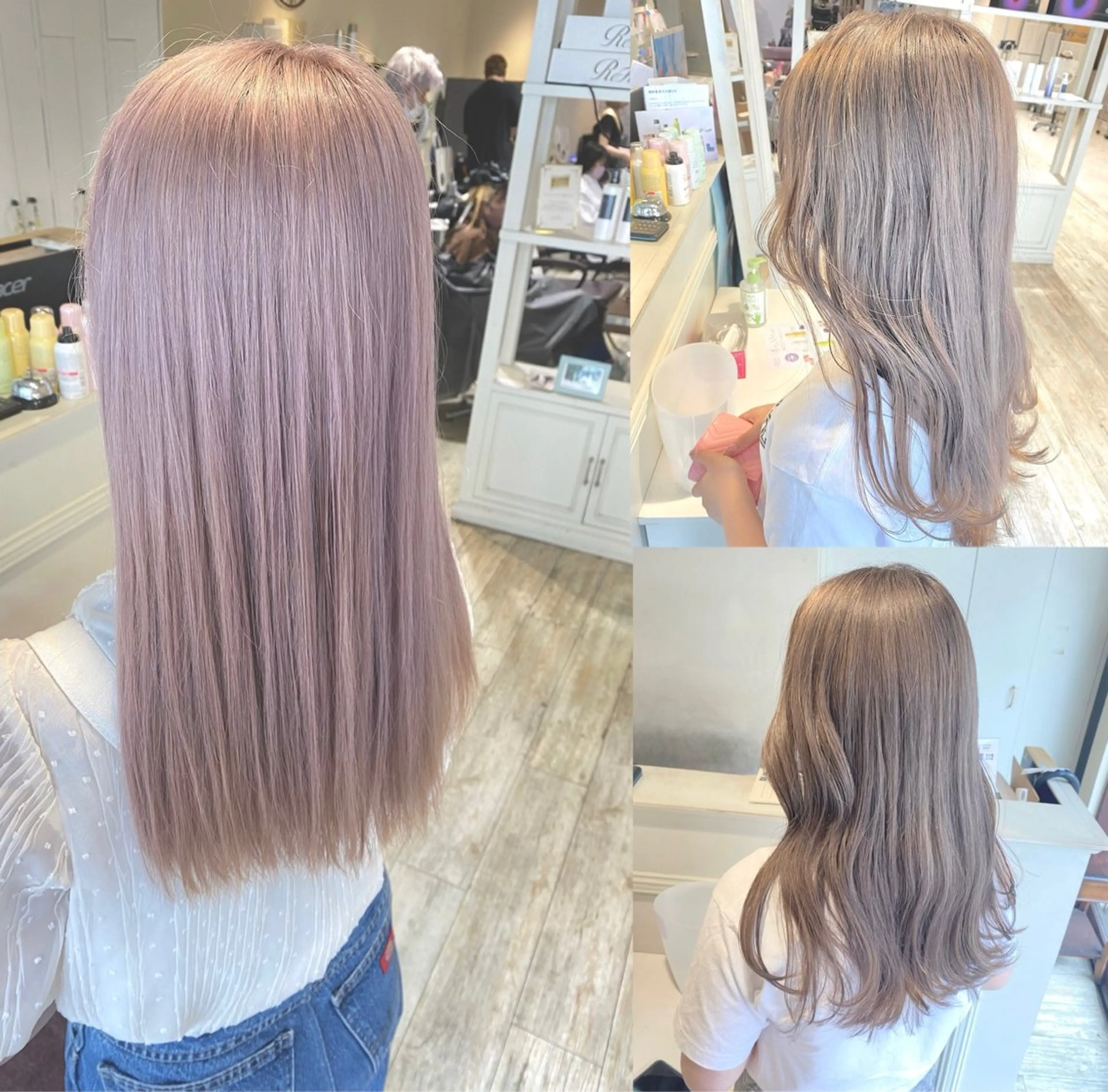 ミディアム カット ヘアカラー トリートメント 【ブリーチ特化】 山崎 悠樹のヘアスタイル