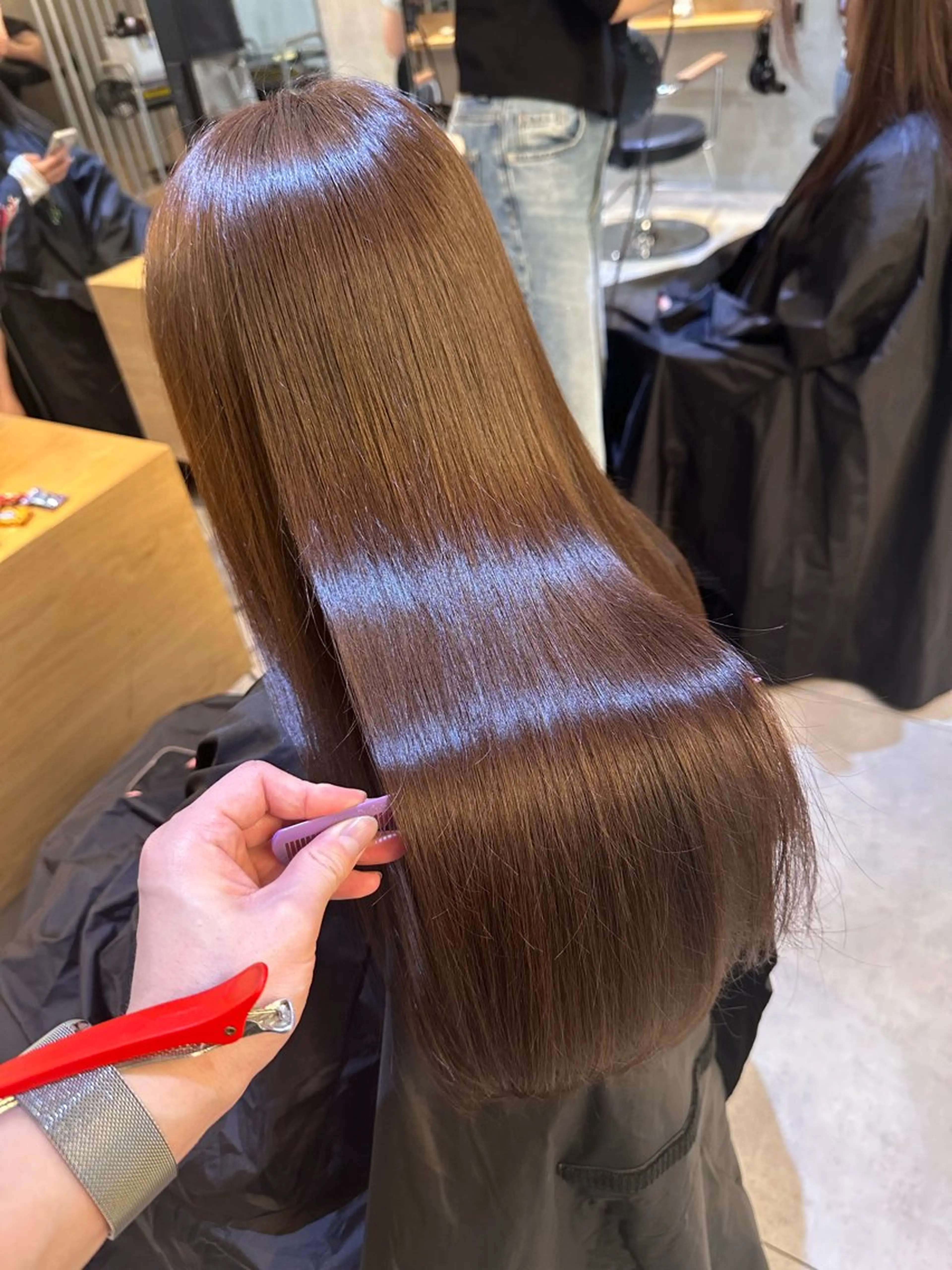 ロング カット 縮毛矯正 美髪矯正💎副店長 💎ミツキのヘアスタイル