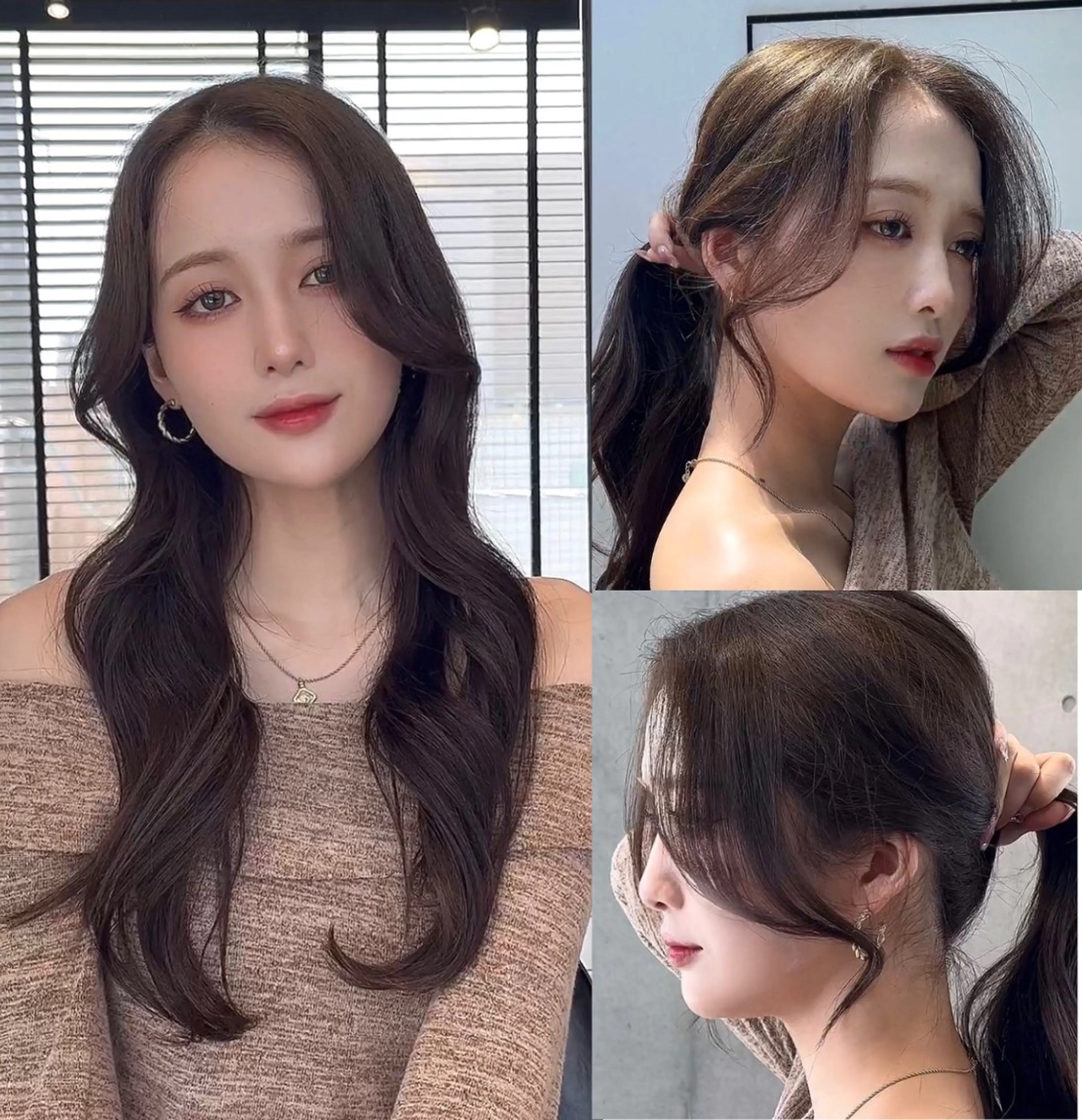 セミロング カラー カット ヘアカラー トリートメント 🌫️大人韓国ヘア 🌫️naoyaのヘアスタイル