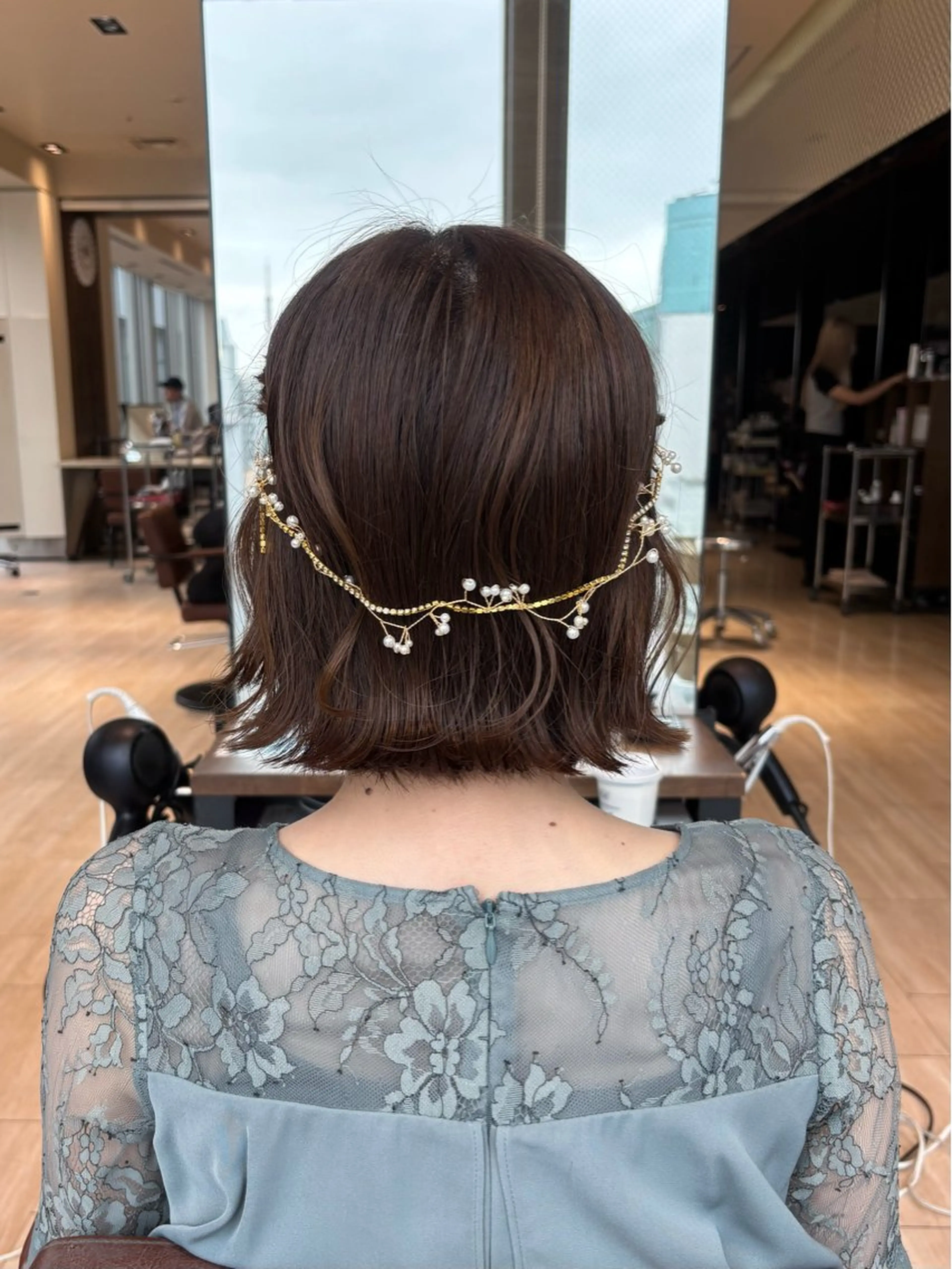 ミディアム ヘアセット 穂積 未優のヘアスタイル