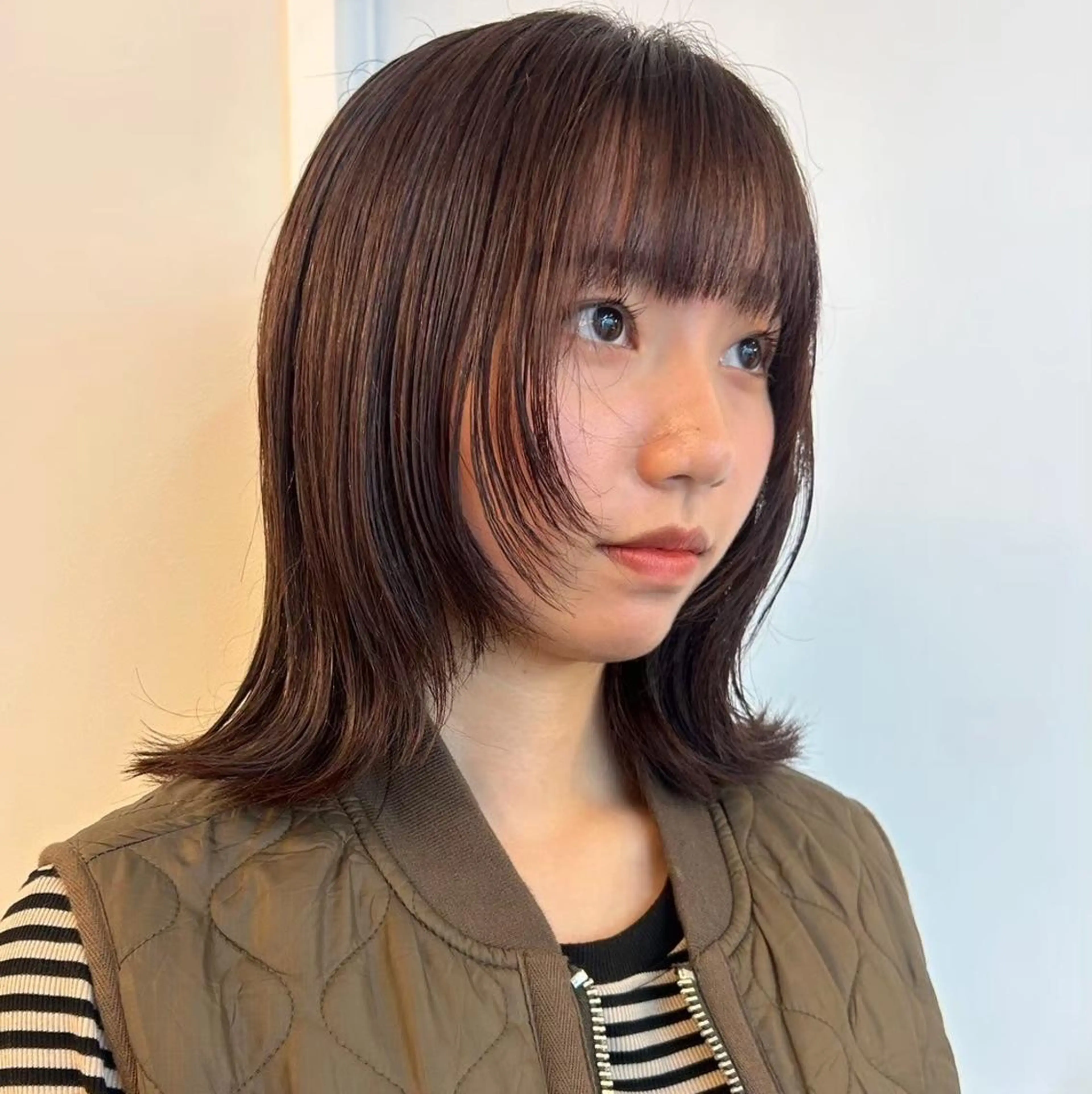 ミディアム カラー 🍒中川葵久美🍒 レイヤー/メンズのヘアスタイル