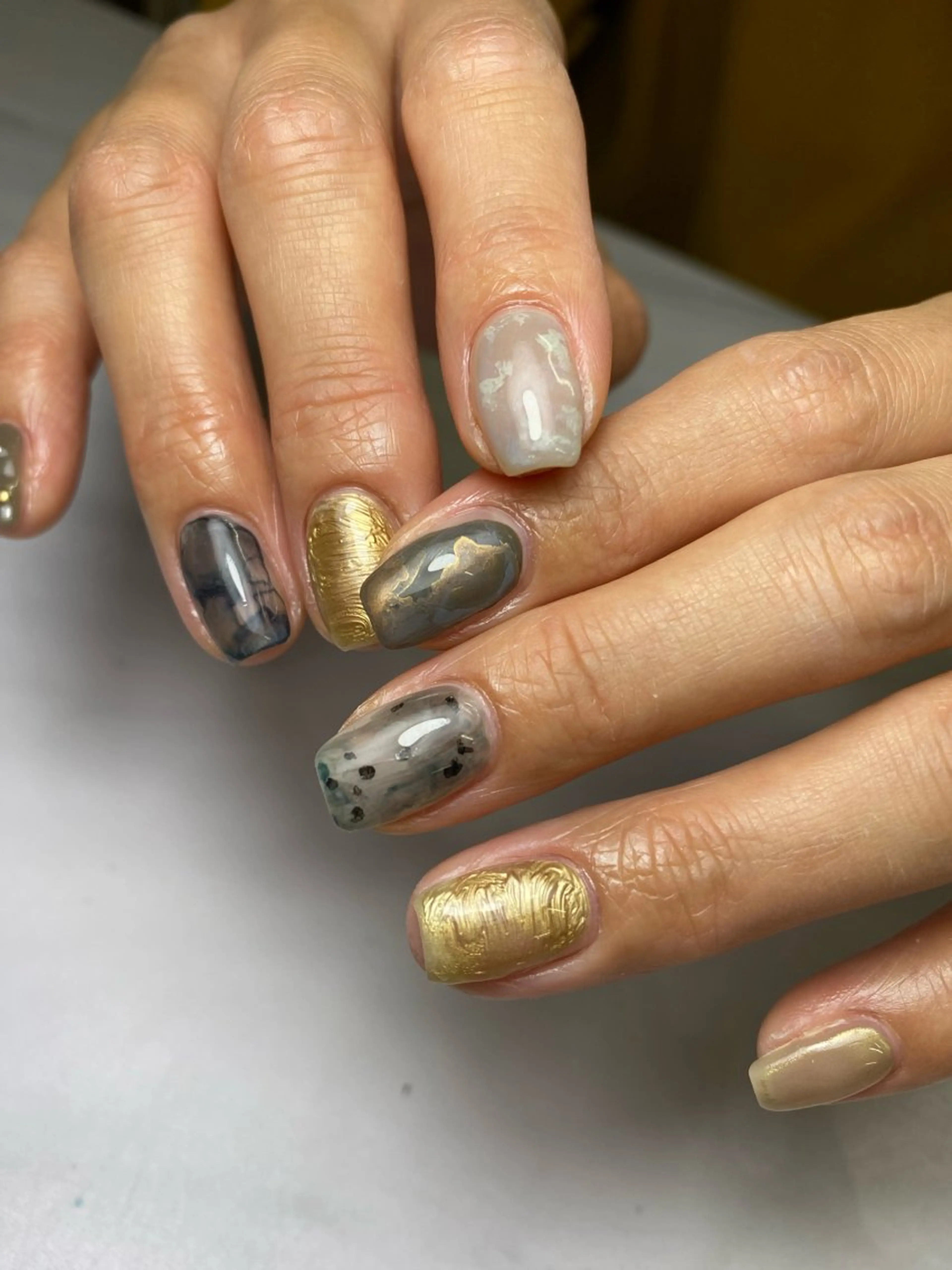 ネイル 成人式 フラッシュネイル フレンチネイル ジェルネイル 卒業式 ハンドネイル 草加ニュアンスネイル 🌚hersのネイルデザイン