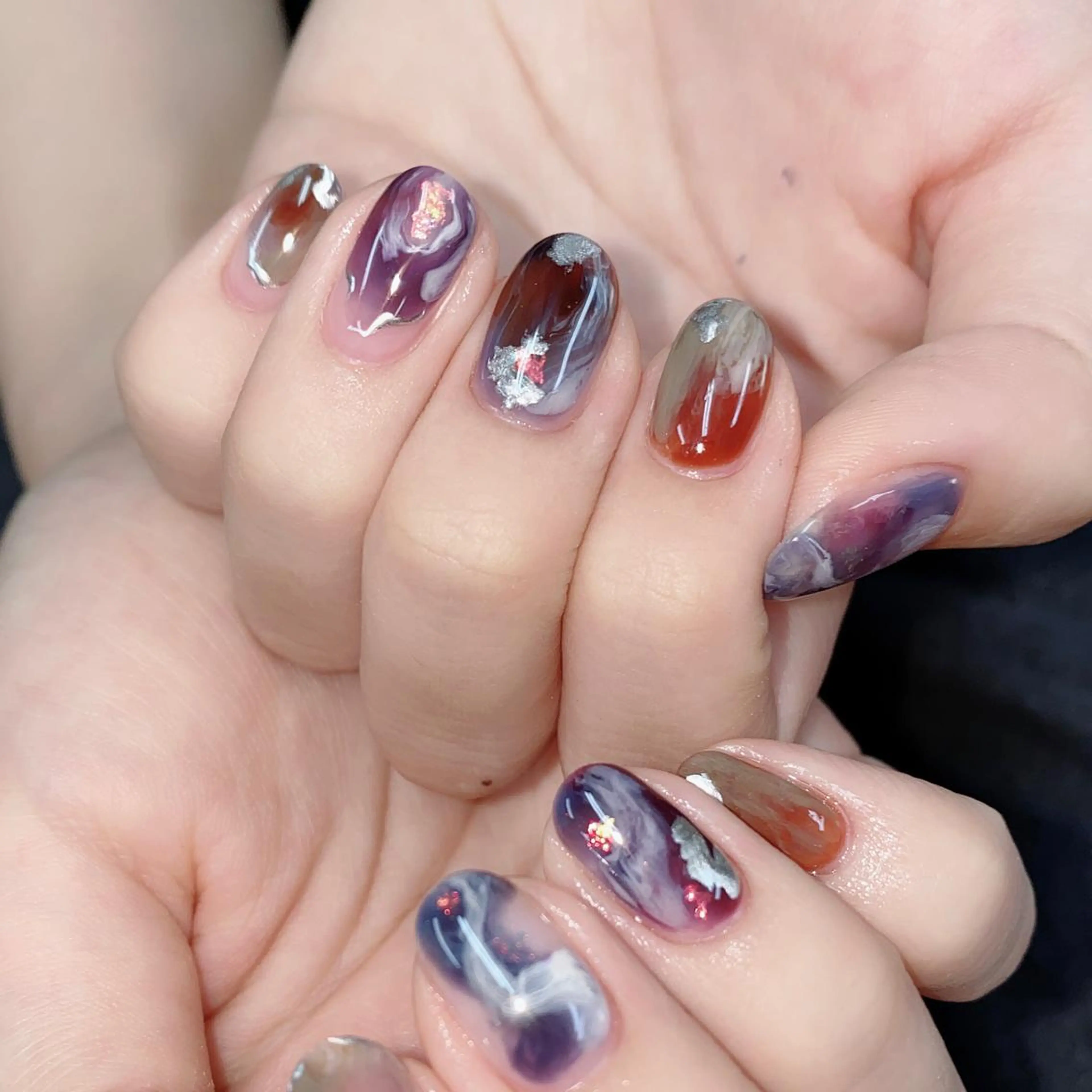 ネイル アートネイル ジェルネイル ニュアンスネイル パラジェル NAIL by STARry 川口のネイルデザイン