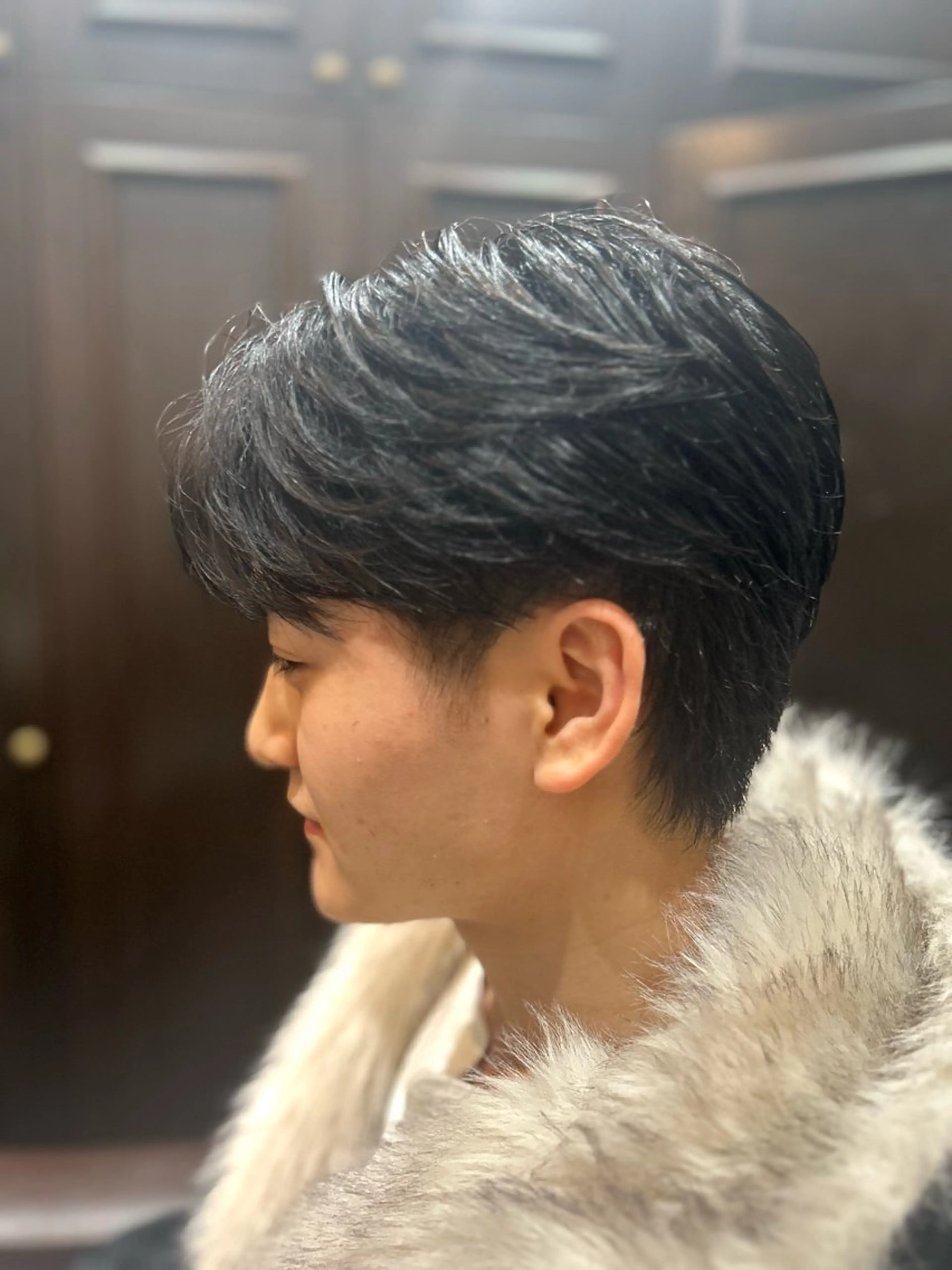 ミディアム 須原 永紳のヘアスタイル