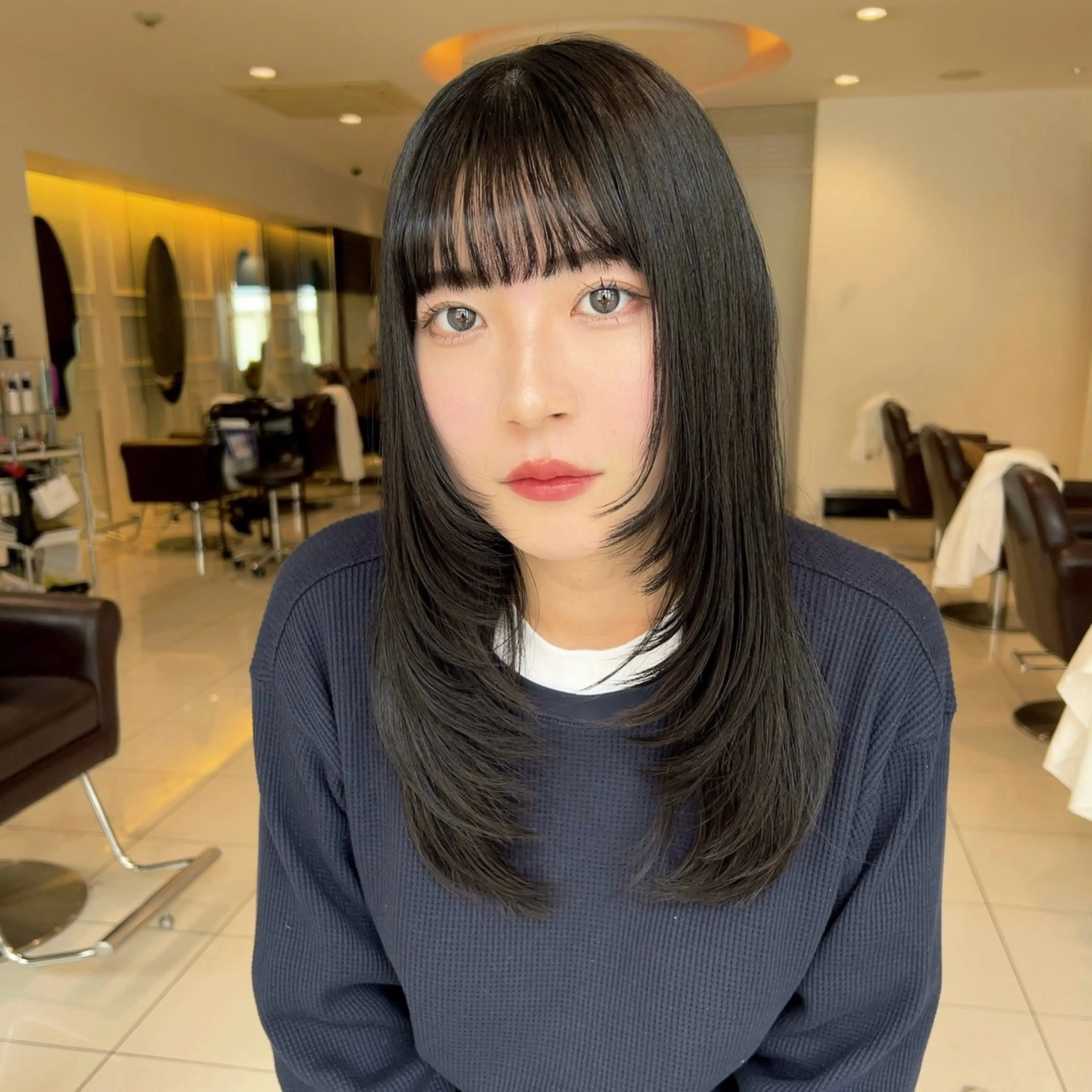 ロング モデル募集/カレン /レイヤーカットのヘアスタイル