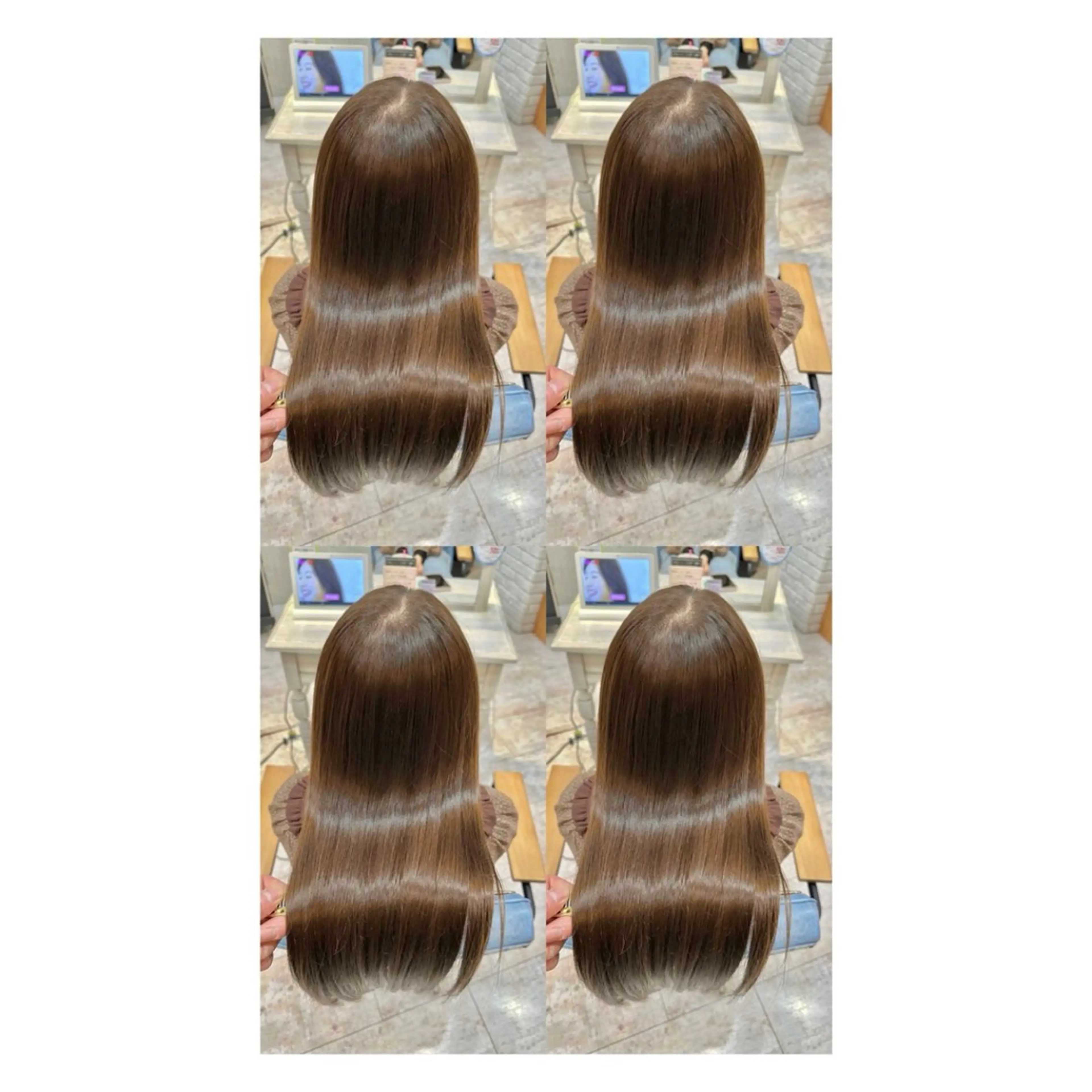 ロング カラー 透明感カラー 髪質改善 縮毛矯正 トリートメント カット ヘアカラー トリートメント 店長✨レイヤー✖️ 髪質改善✖️韓国ヘアのヘアスタイル