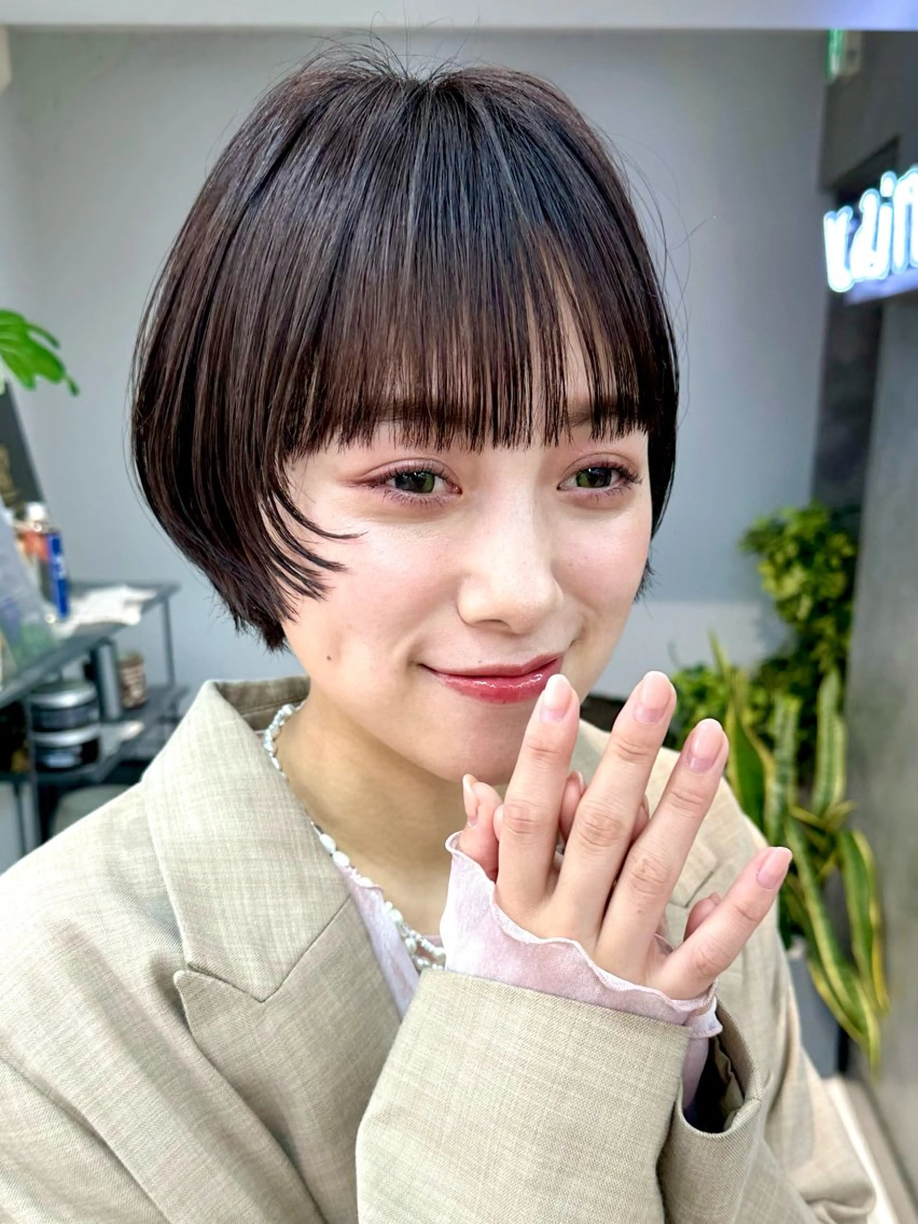 ショート カット ヘアカラー 骨格診断で絶対可愛い ✨丸みショート✨凌弥のヘアスタイル