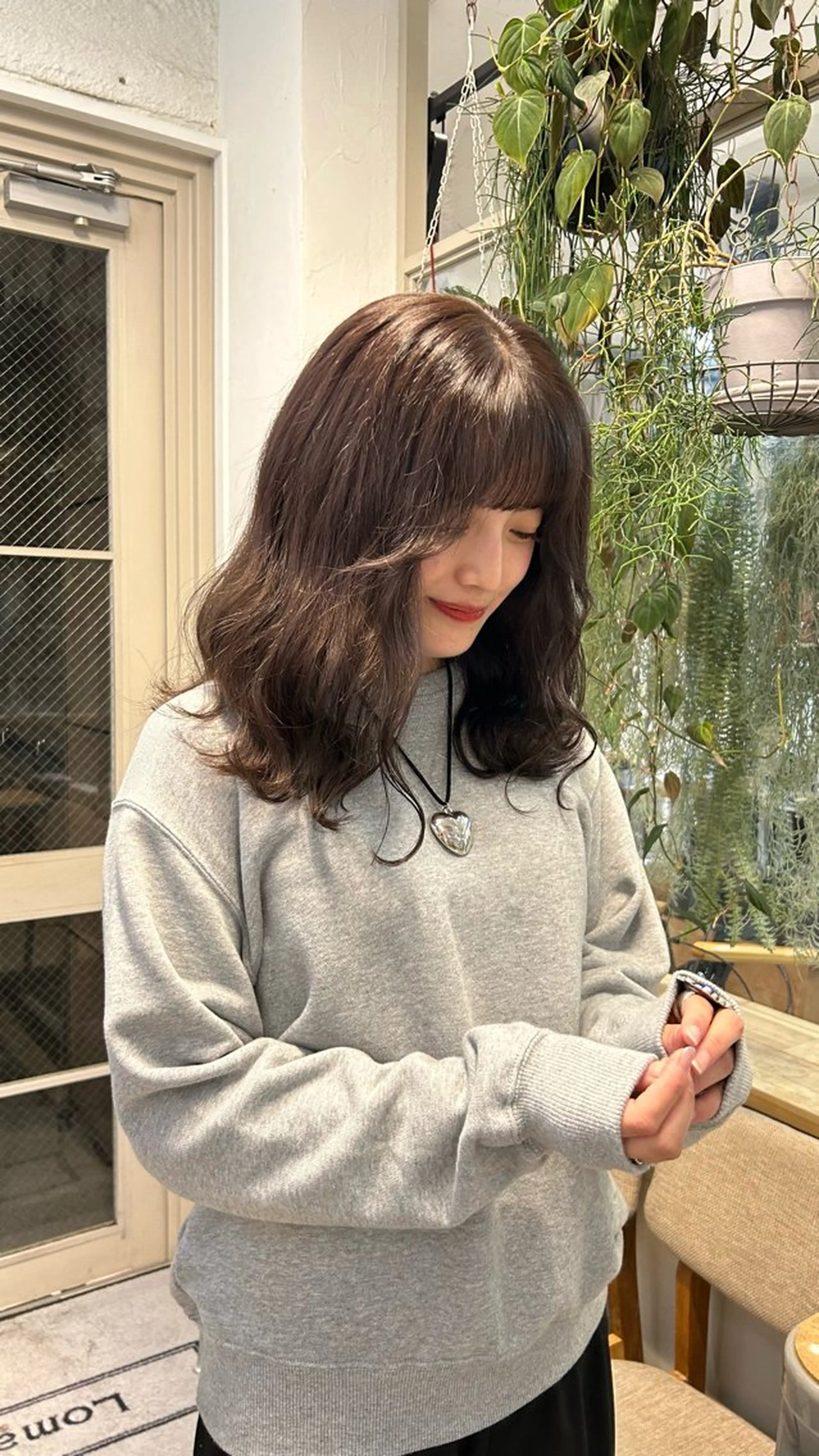 ミディアム カラー ブラウンカラー カット ヘアカラー じゅわっと暖色カラー 🍊Moemiのヘアスタイル