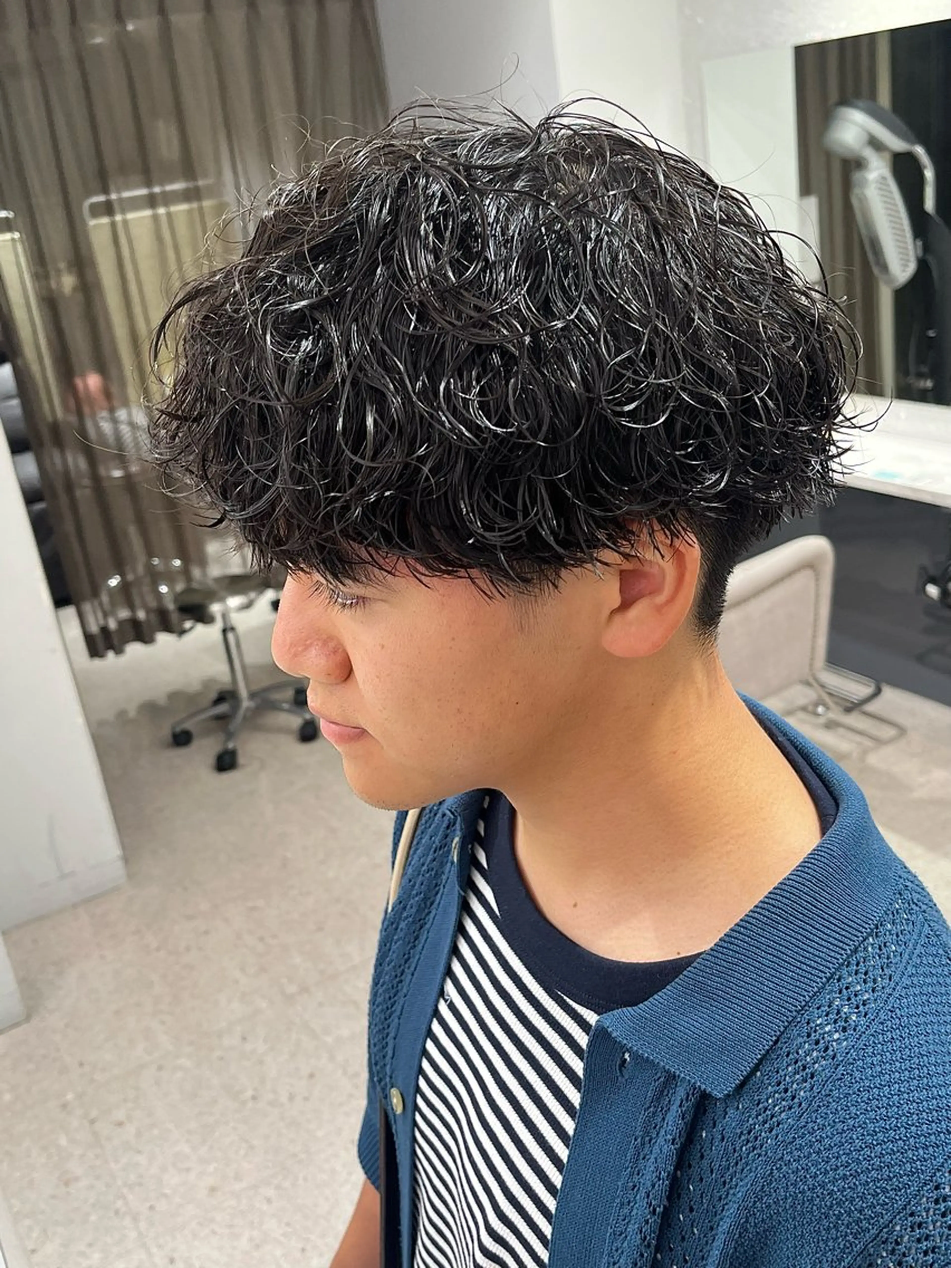 パーマ メンズ カット パーマ 🍐シャドウパーマ メンズ特化/守岡🍐のヘアスタイル