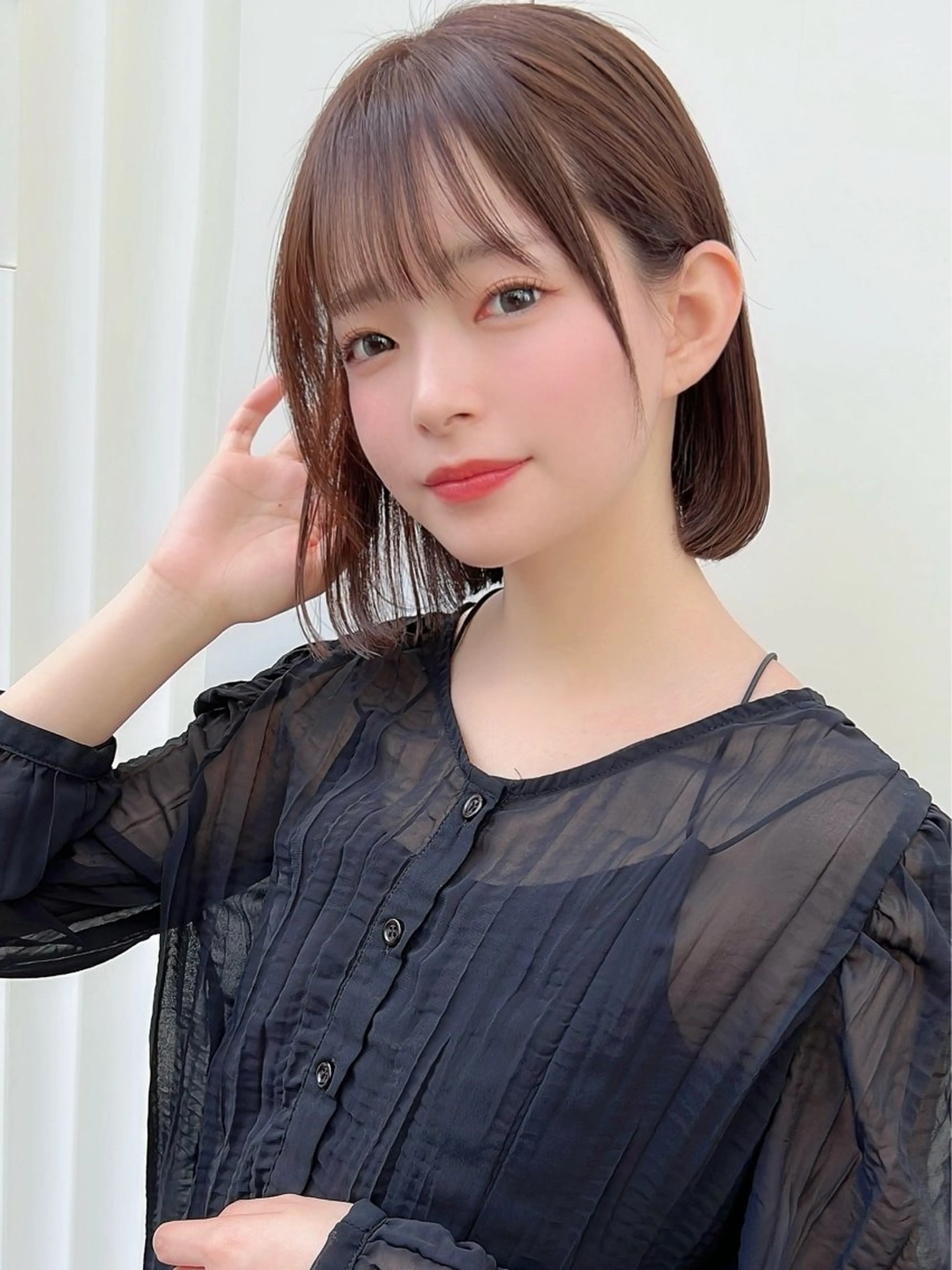 ショート カラー ボブ ボブ/レイヤー /植原健太のヘアスタイル