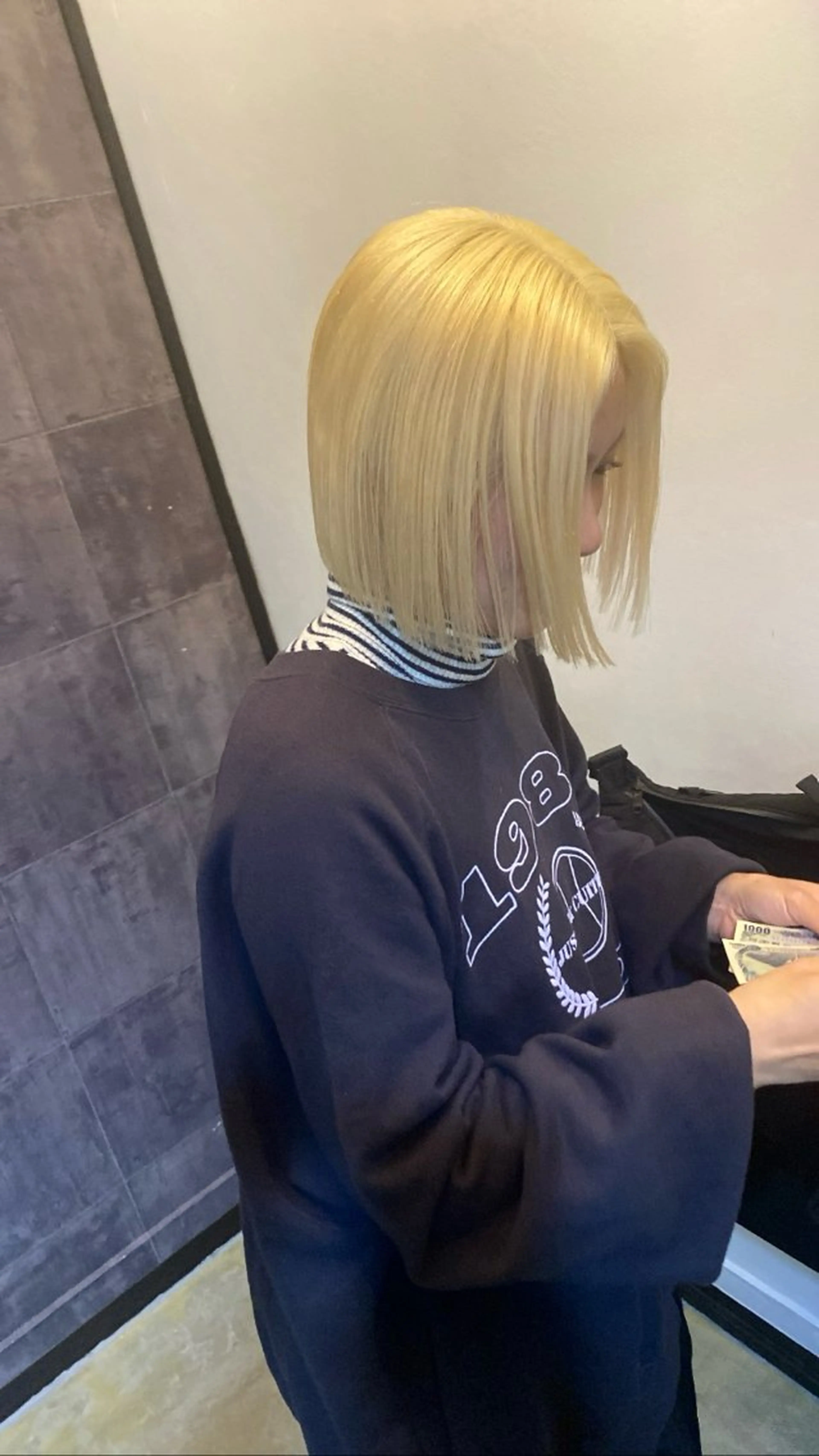 ミディアム カラー ブロンド 広島/ボブ/レイヤー 🌿‬wakabaのヘアスタイル