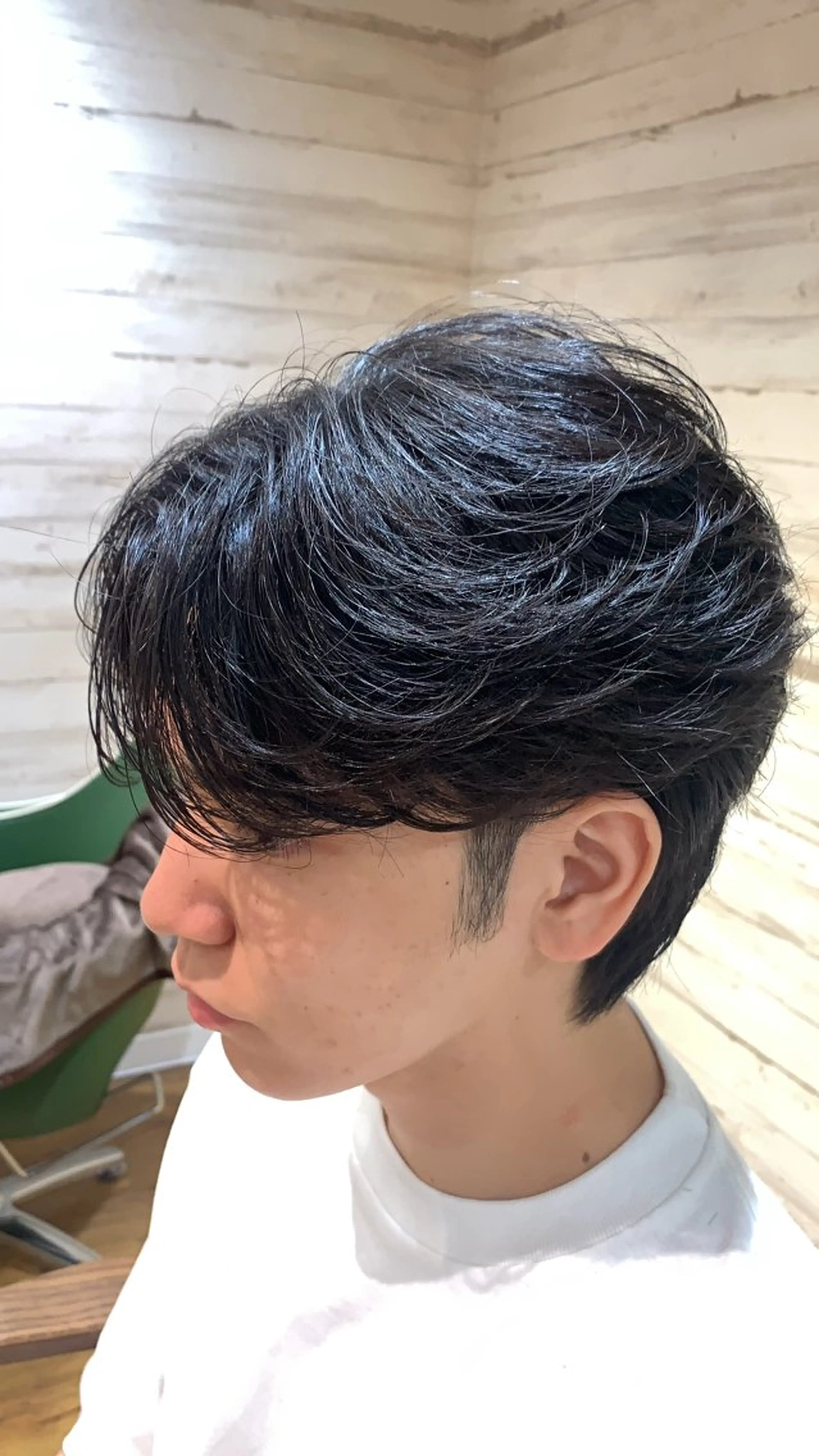 ナチュラル韓国風毛流れパーマ+2工程トリートメントの写真