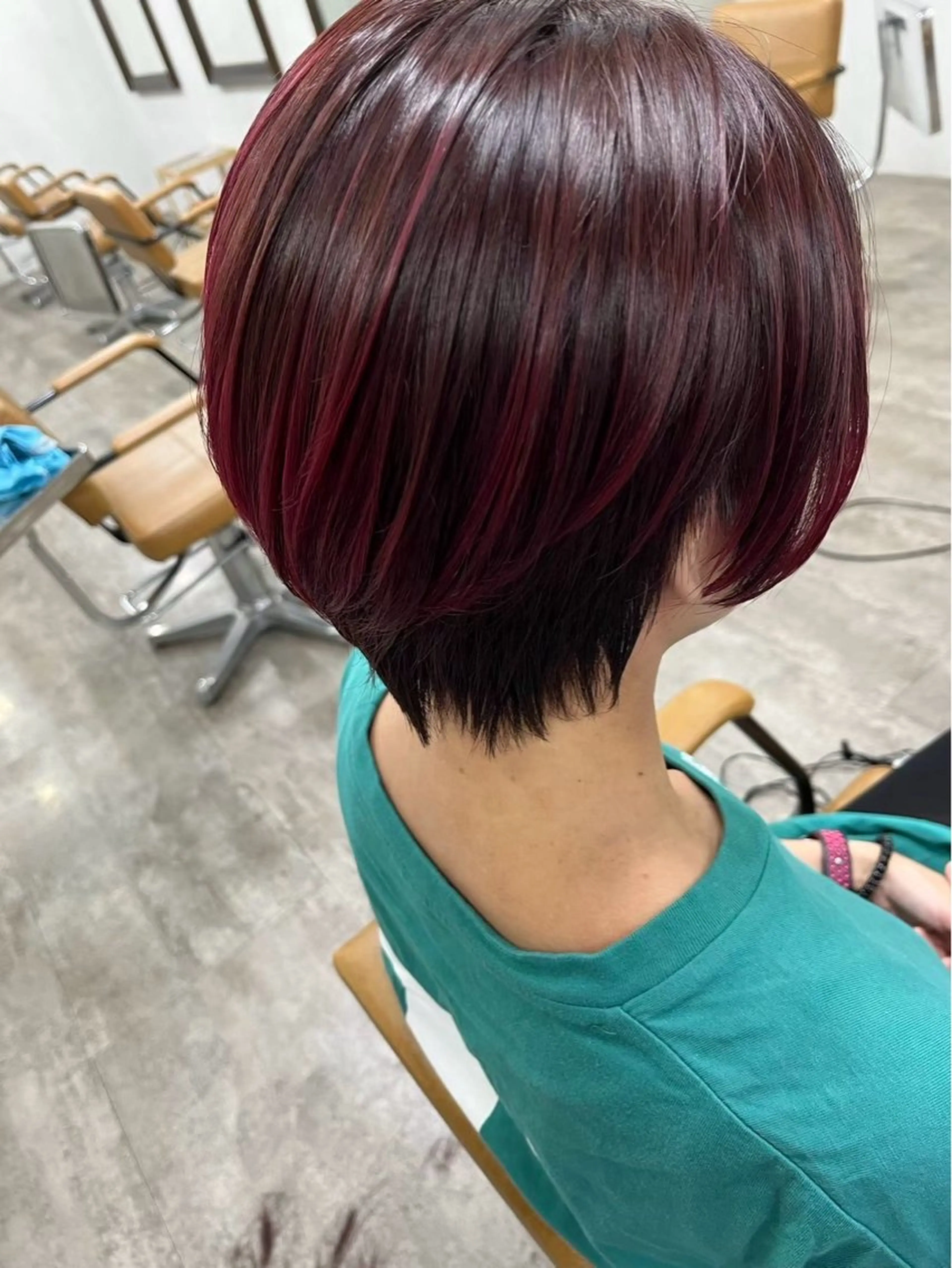 【練習モデル】高発色ケアカラー使用❣️☁️🫧ワンカラー+ショートカット+トリートメント☁️🫧20:00​〜​の写真