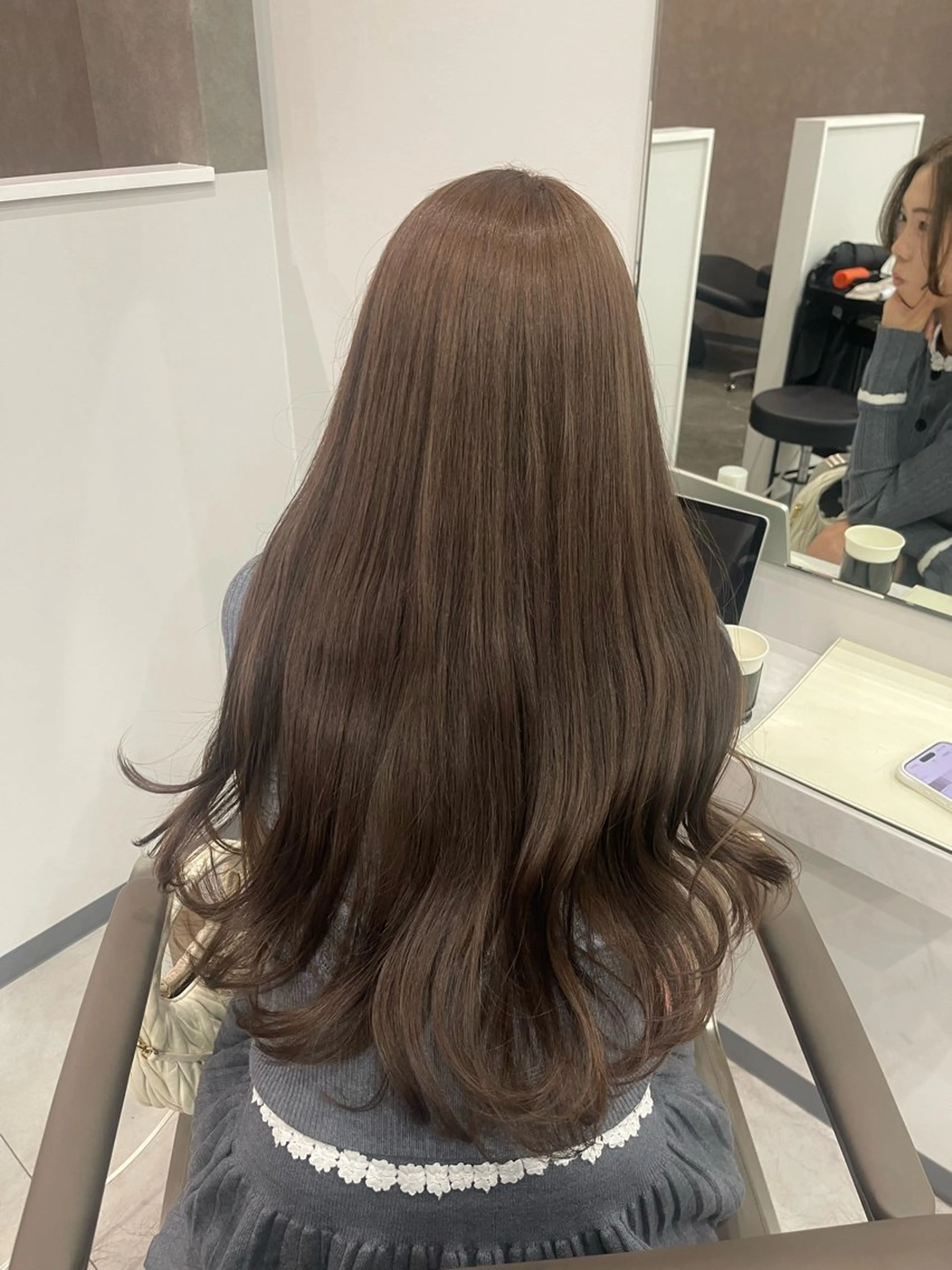 ロング ヘアカラー トリートメント maho/ブリーチ ミルクティー四条大宮のヘアスタイル