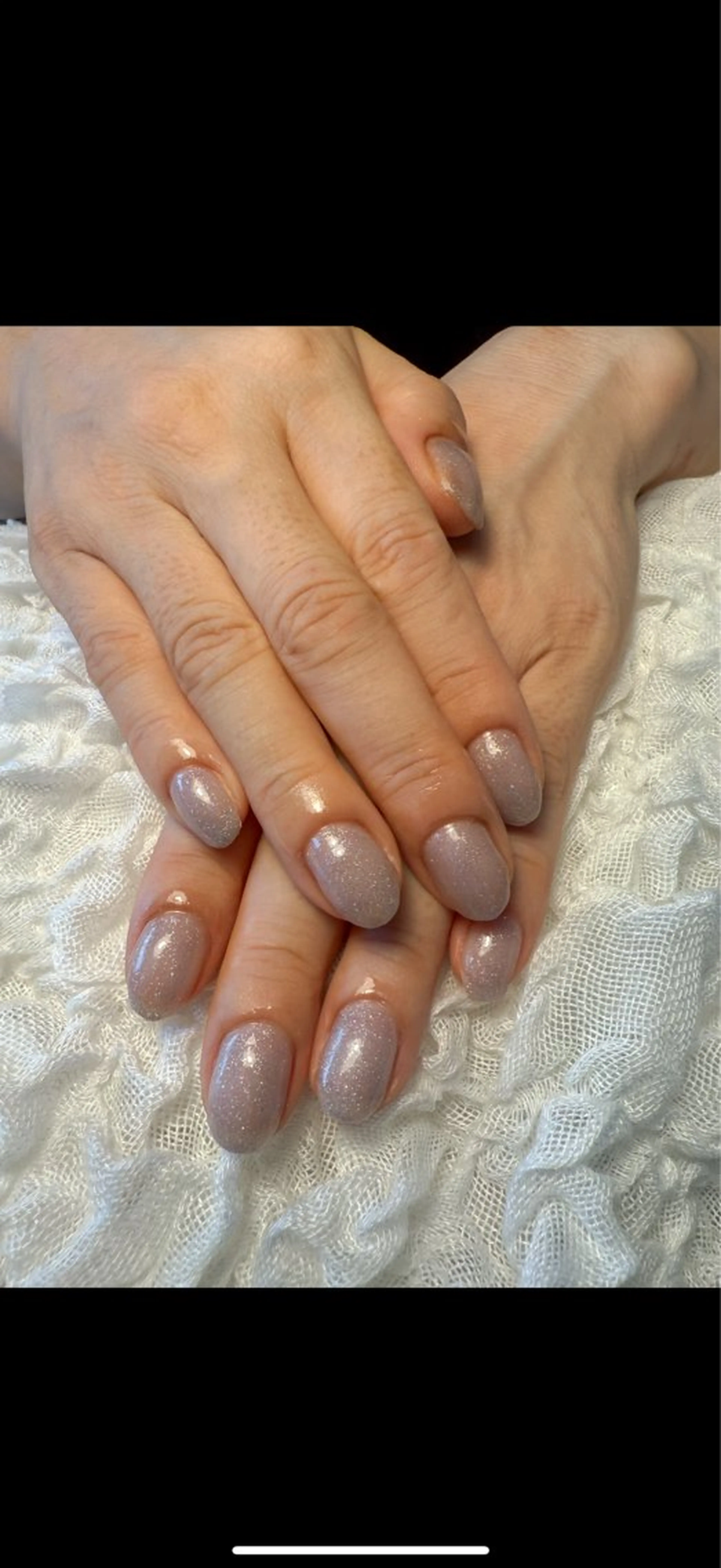 ネイル ラメ(グリッター) ワンカラーネイル パープル シンプルネイル nail salon Estelleのネイルデザイン