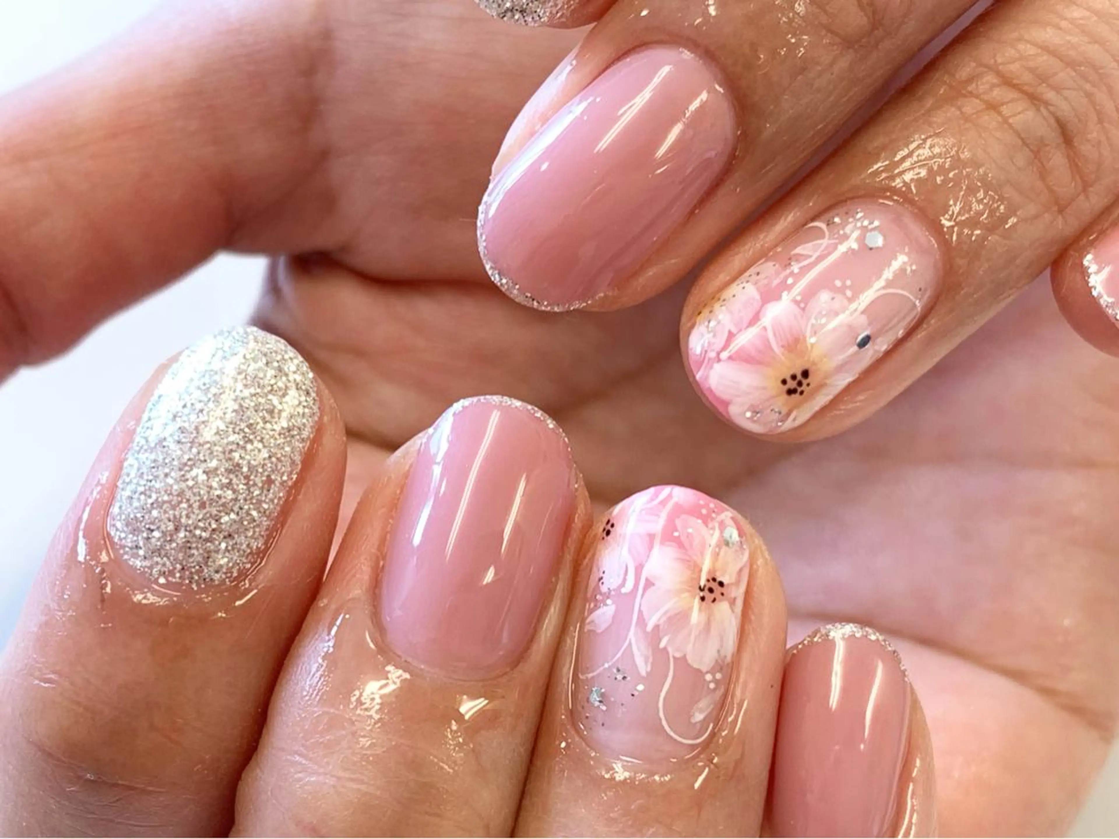 ネイル yuya パラジェル/長さ出しのネイルデザイン