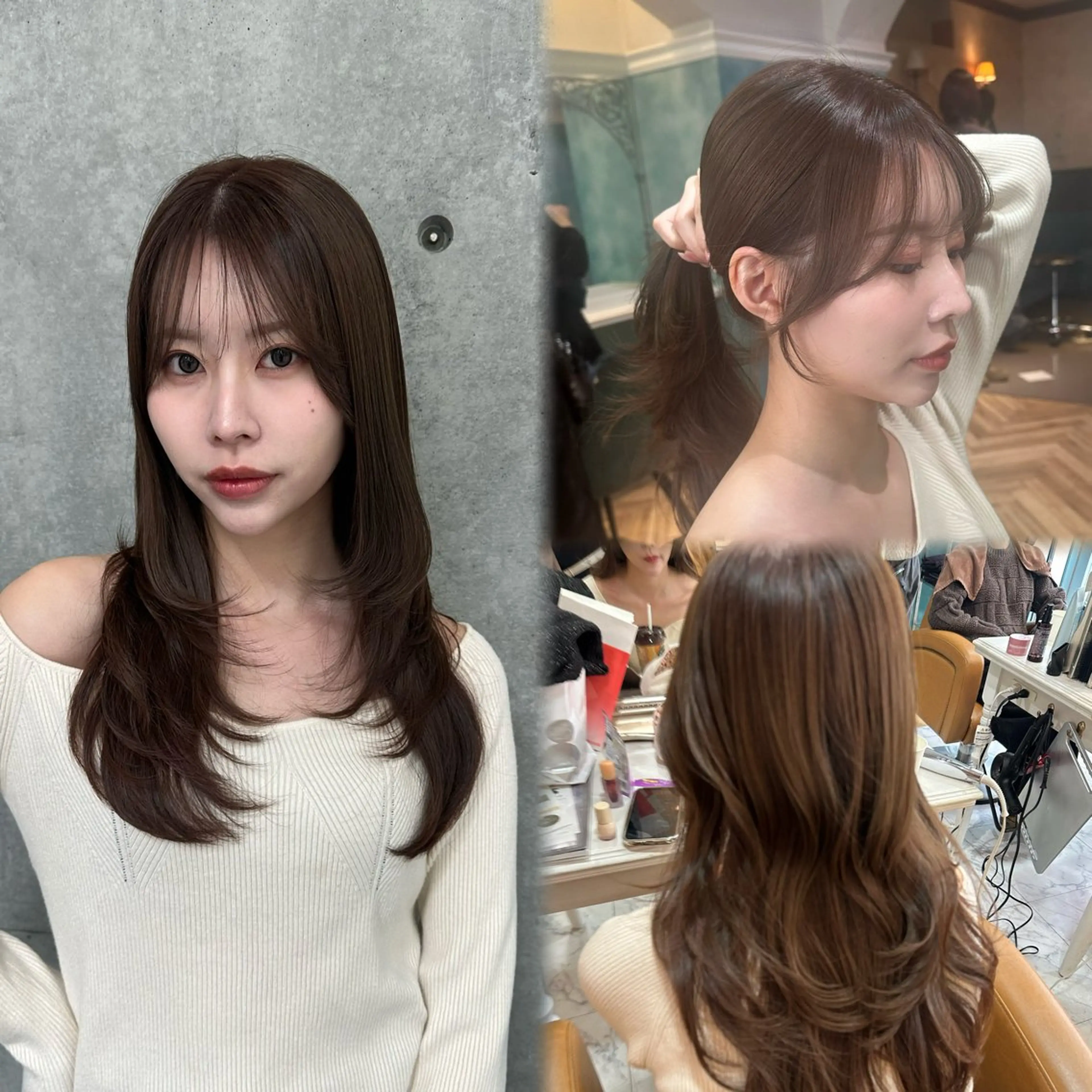 ロング レイヤー/顔周り /ボブ/銀座/サラのヘアスタイル