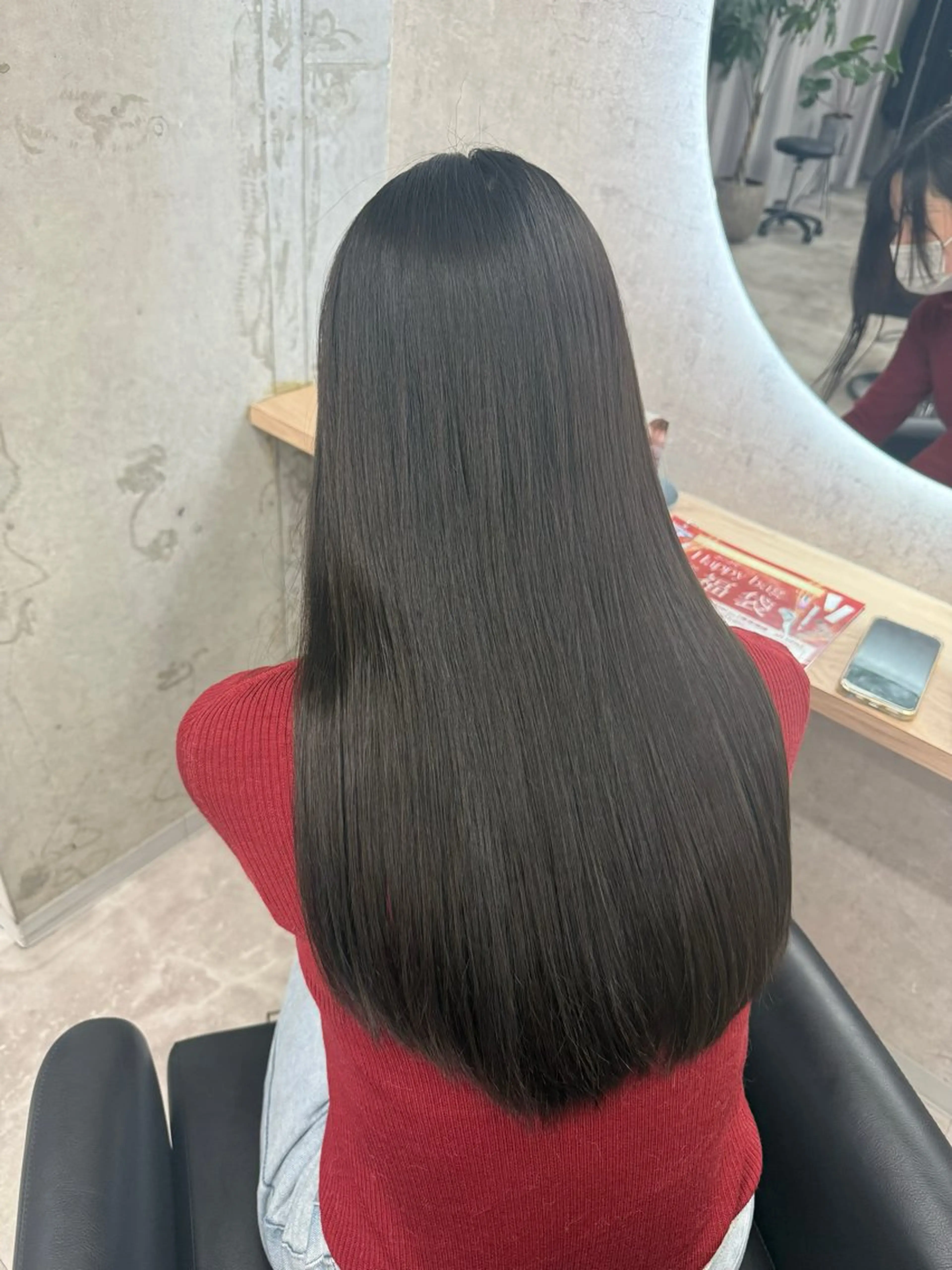 セミロング 髪質改善 トリートメント 秋山 七海のヘアスタイル