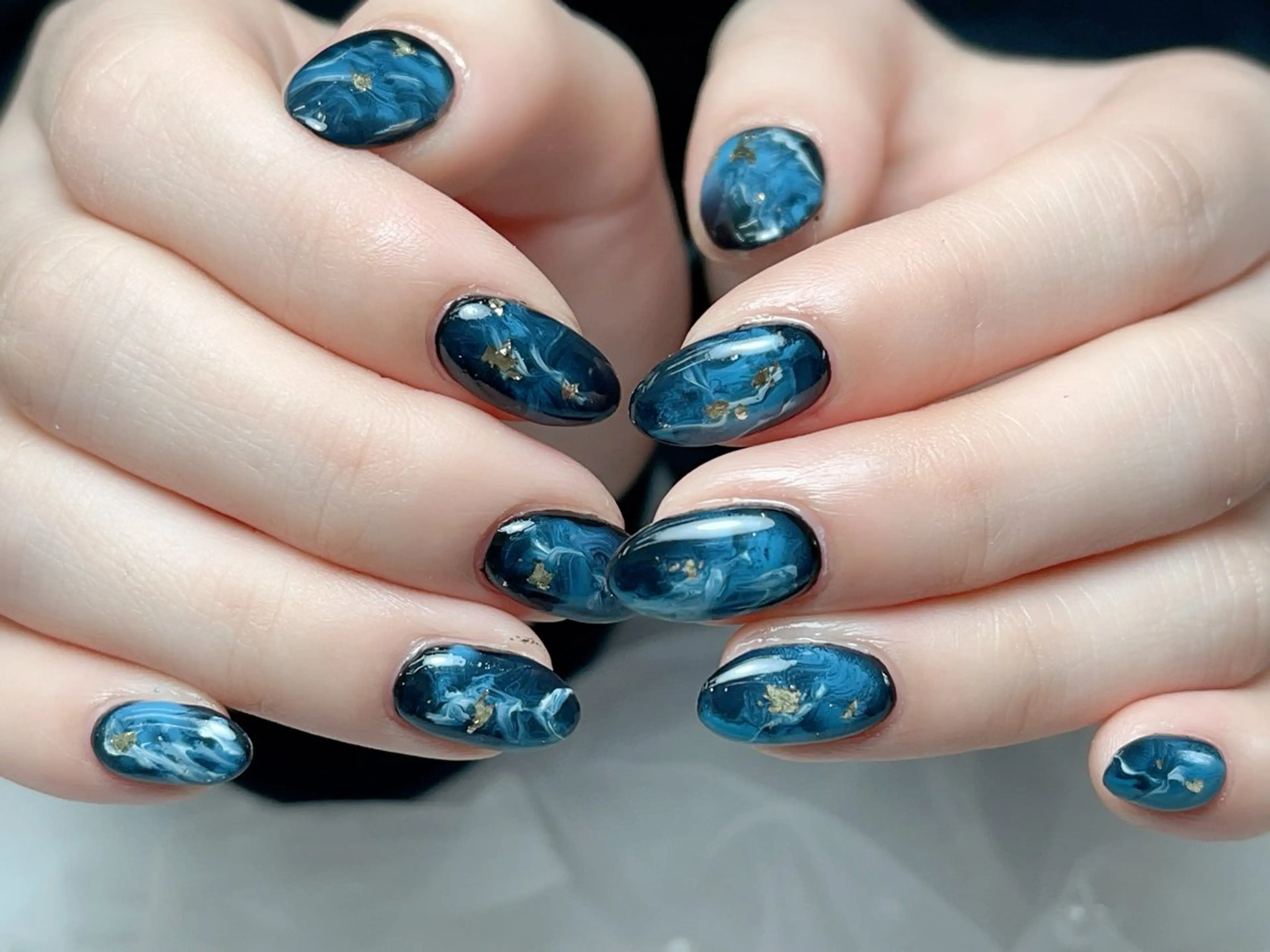 メンズ ネイル アートネイル フレンチネイル ジェルネイル キラキラネイル パラジェル Bloom スカルプ専門店のネイルデザイン