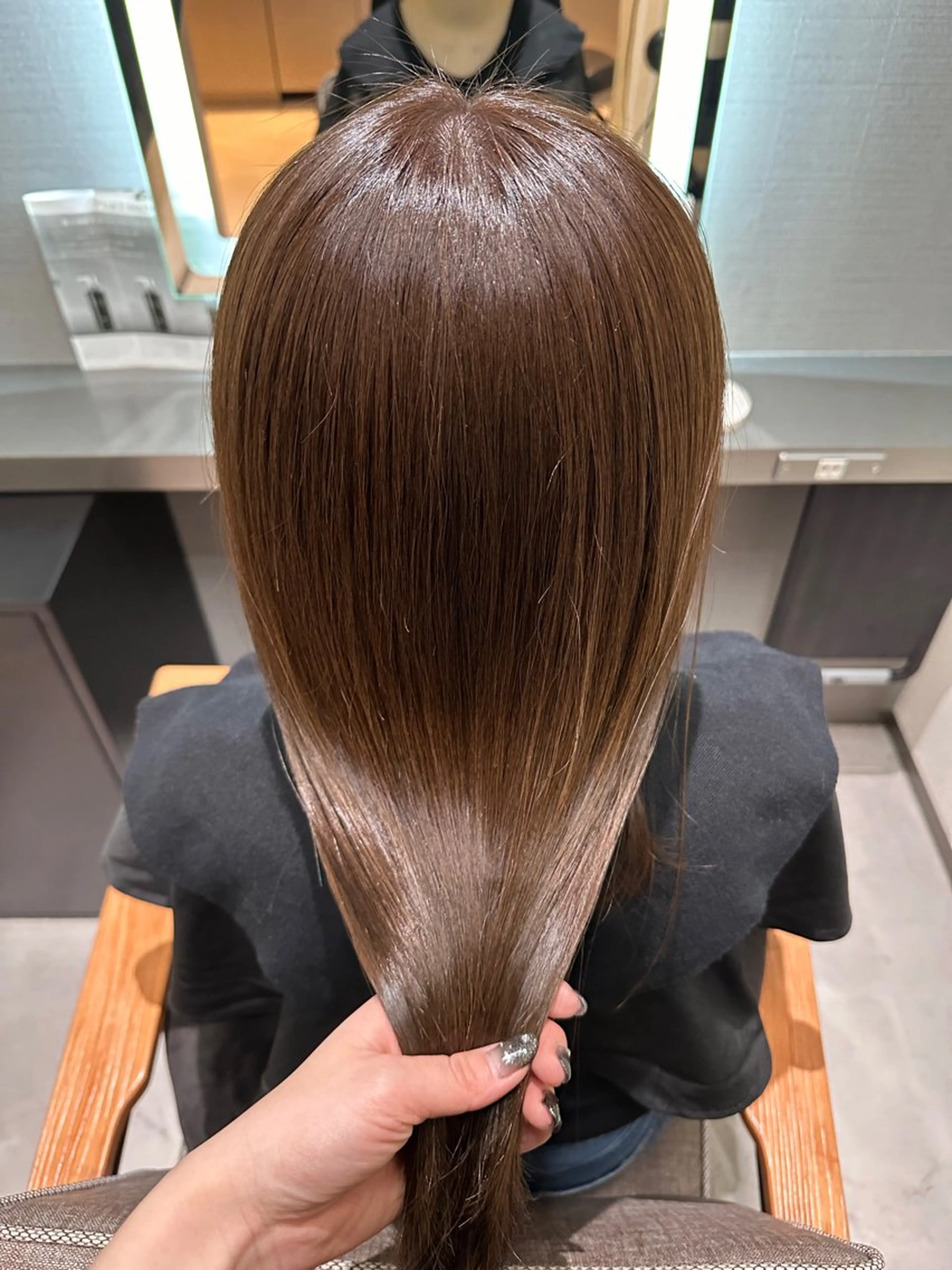 セミロング カラー ヘアアレンジ ブラウンカラー カット ヘアカラー トリートメント 🇰🇷韓国スタイル レイヤー/ayanaのヘアスタイル