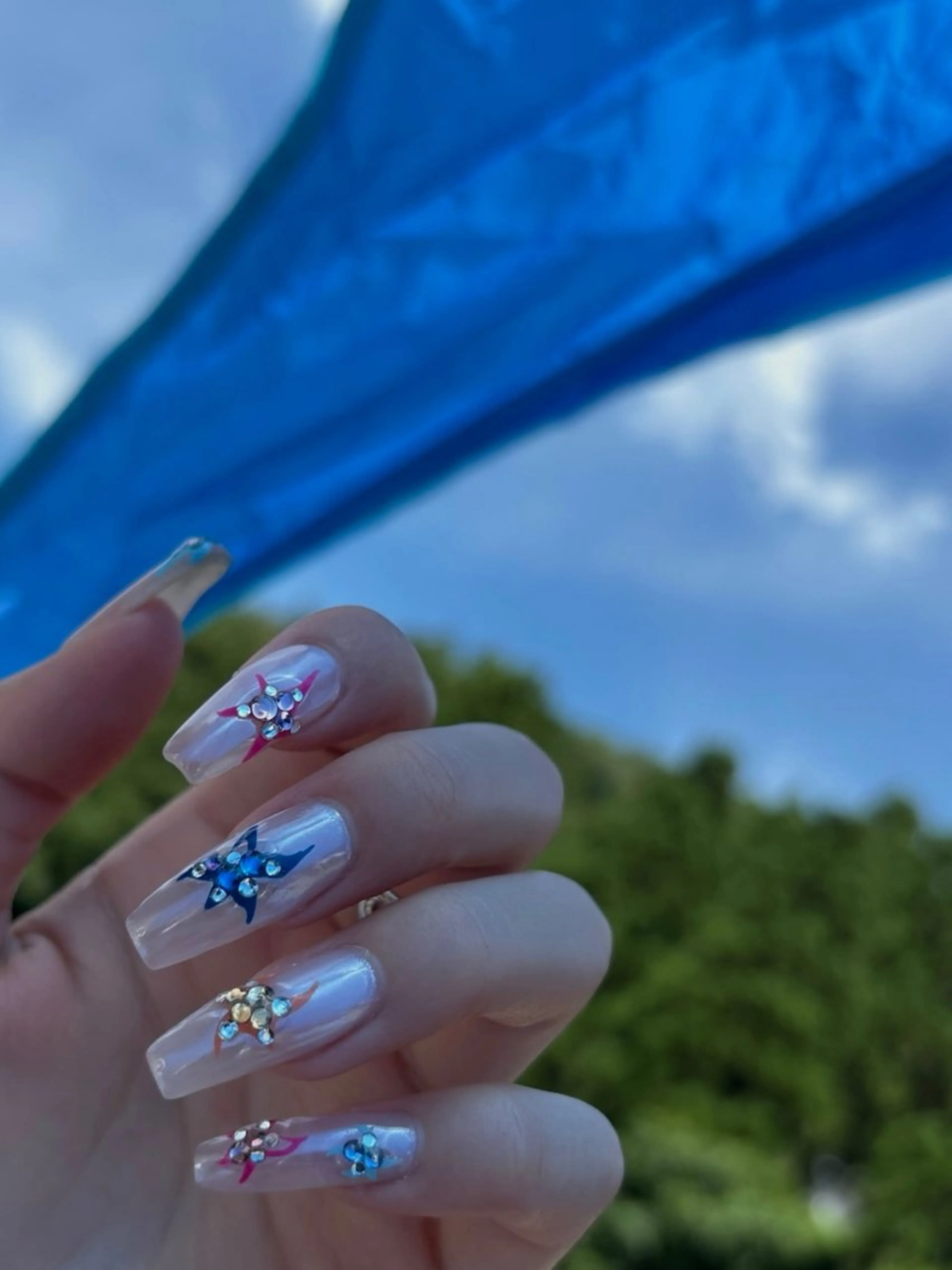 ネイル フラワーネイル nail studio romance所属・sena アメ村のネイルデザイン