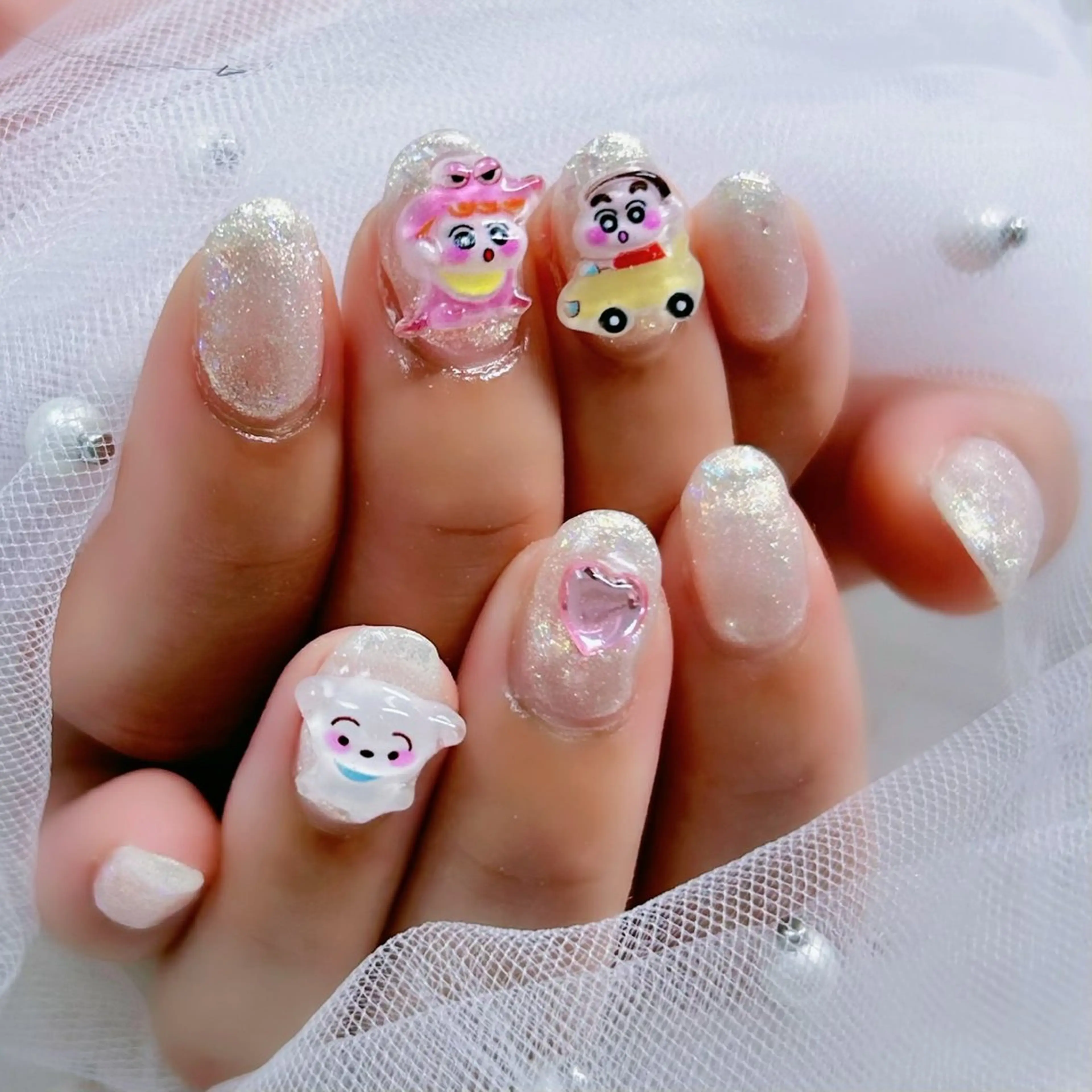 ネイル パーツ全部¥110 サロンミミのネイルデザイン