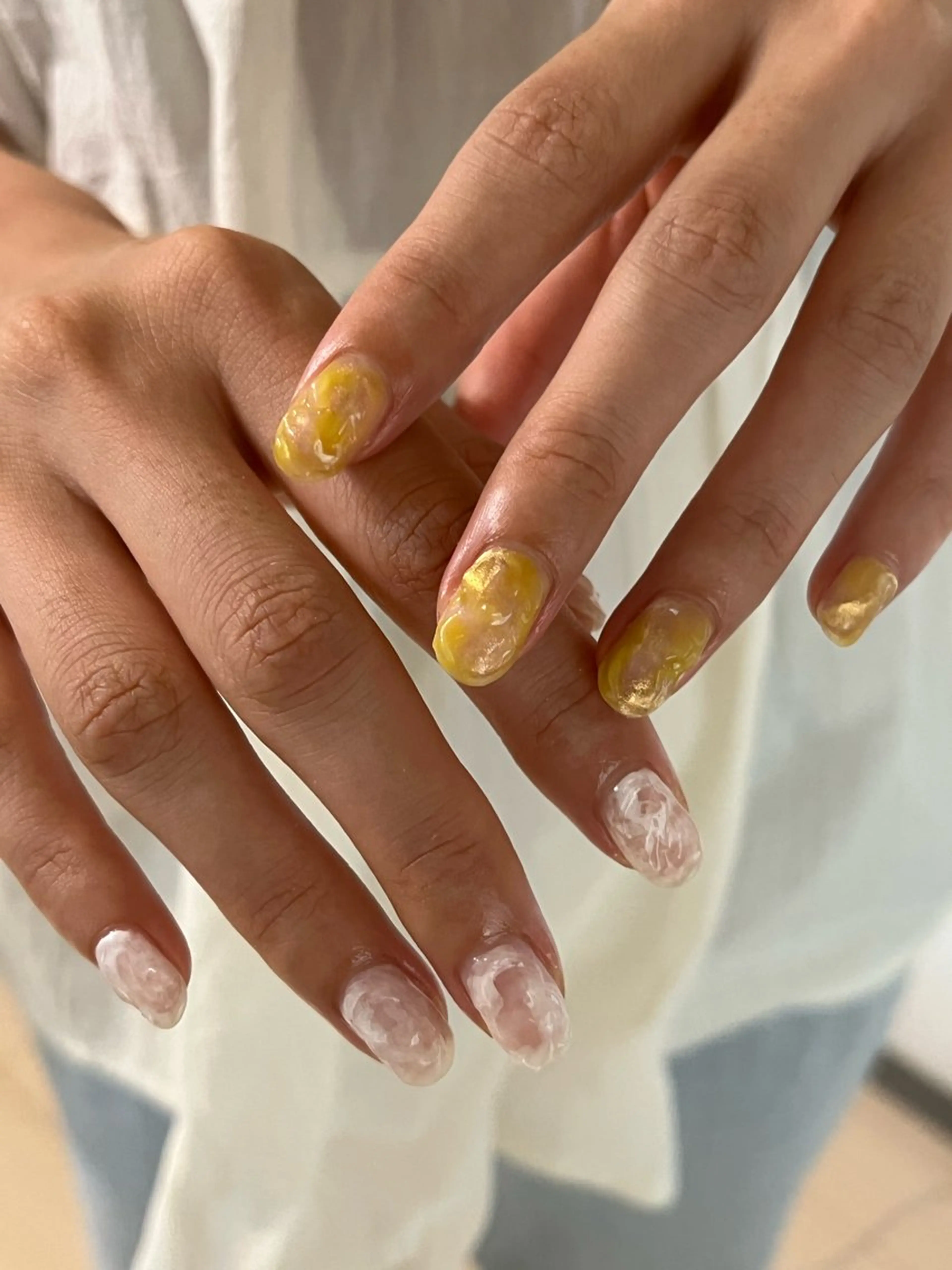 ネイル ニュアンスネイル Imyme mine Rioのネイルデザイン