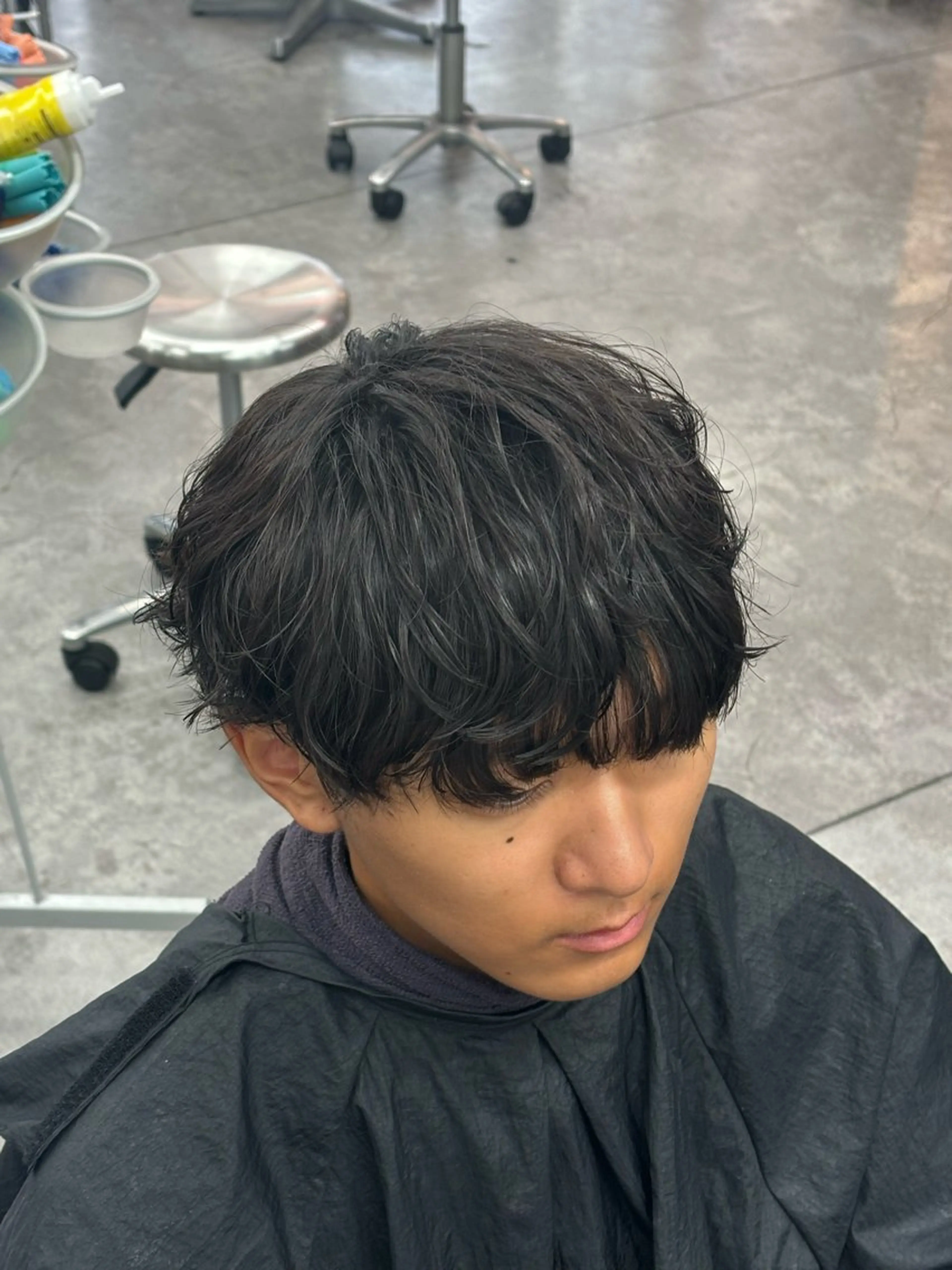 ショート パーマ メンズ カット パーマ ヘアセット お悩み解消✨/ メンズパーマ✨/直樹のヘアスタイル