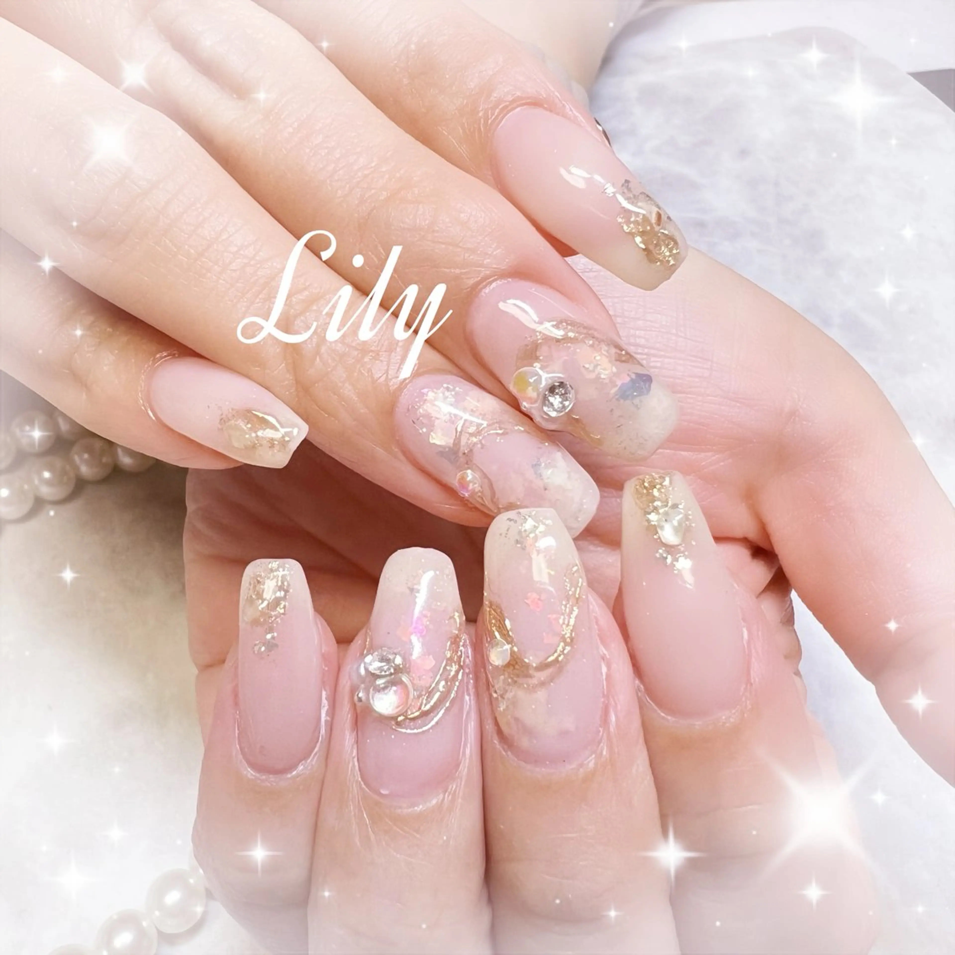 ネイル ハンドネイル Lily*nail 🌻Mii🌻のネイルデザイン