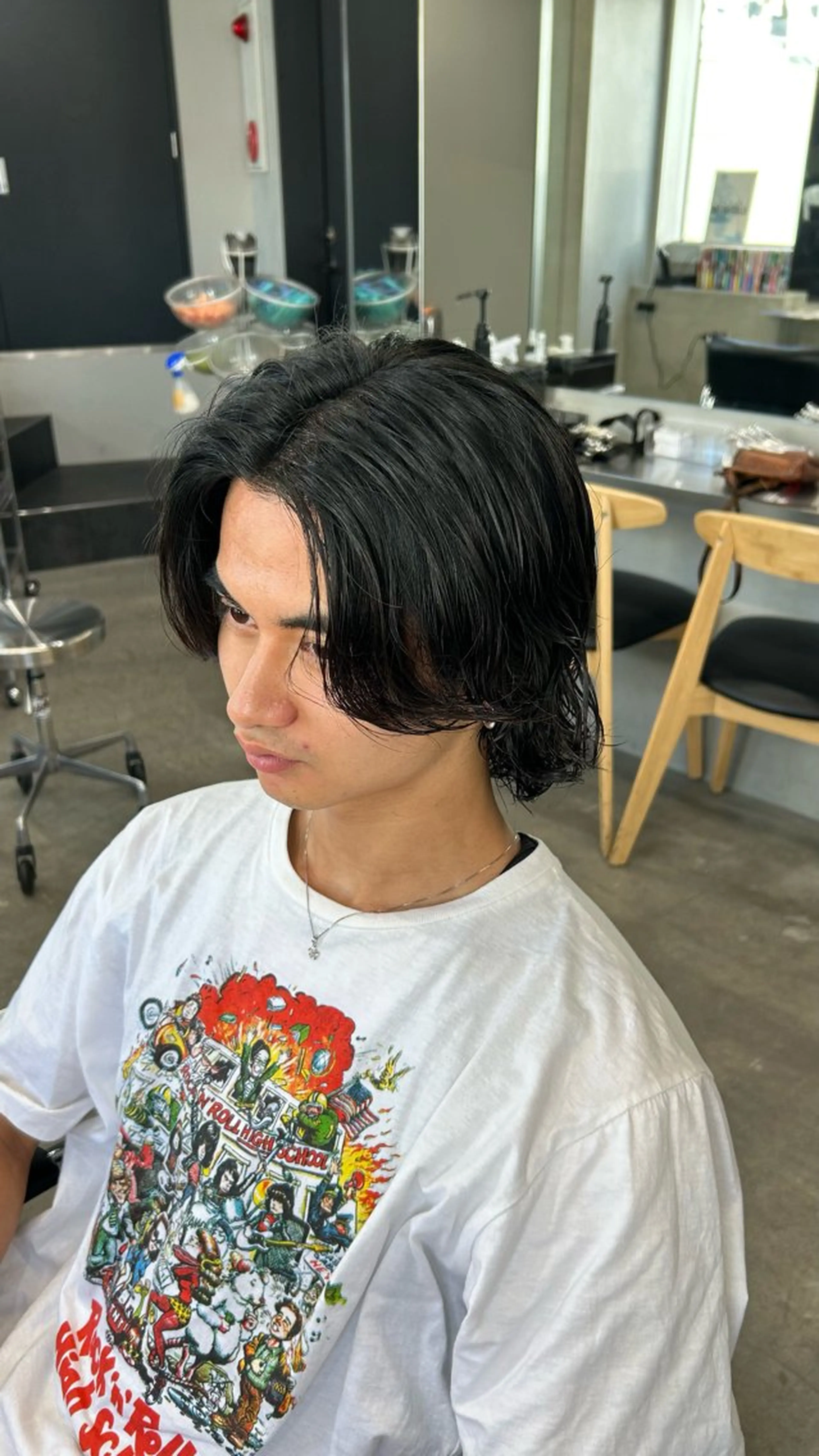 パーマ メンズ 藤平海音/fifth PARKのヘアスタイル