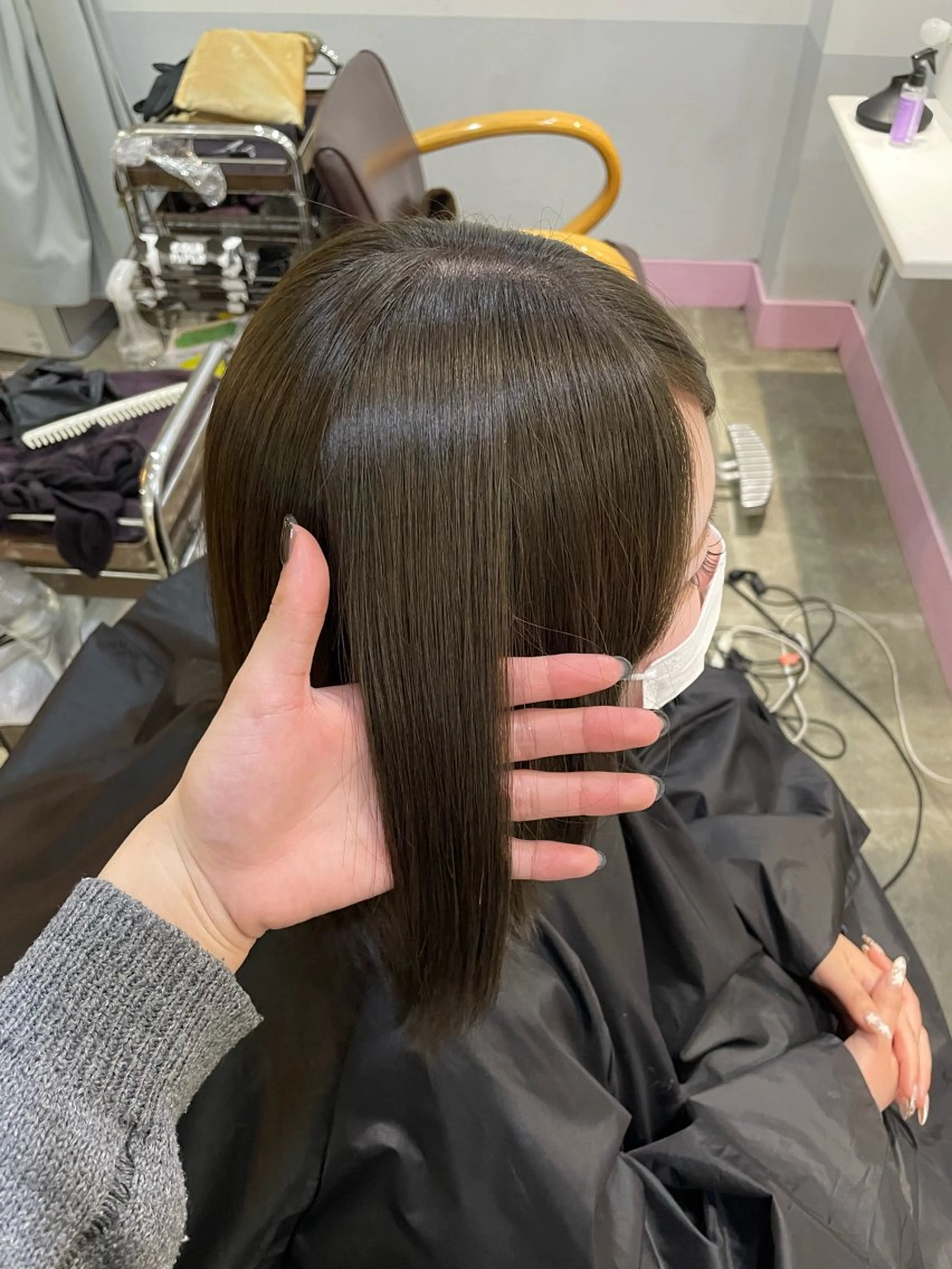 ミディアム カラー ヘアカラー 艶髪／透明感カラー／ 鈴木 琳太朗のヘアスタイル