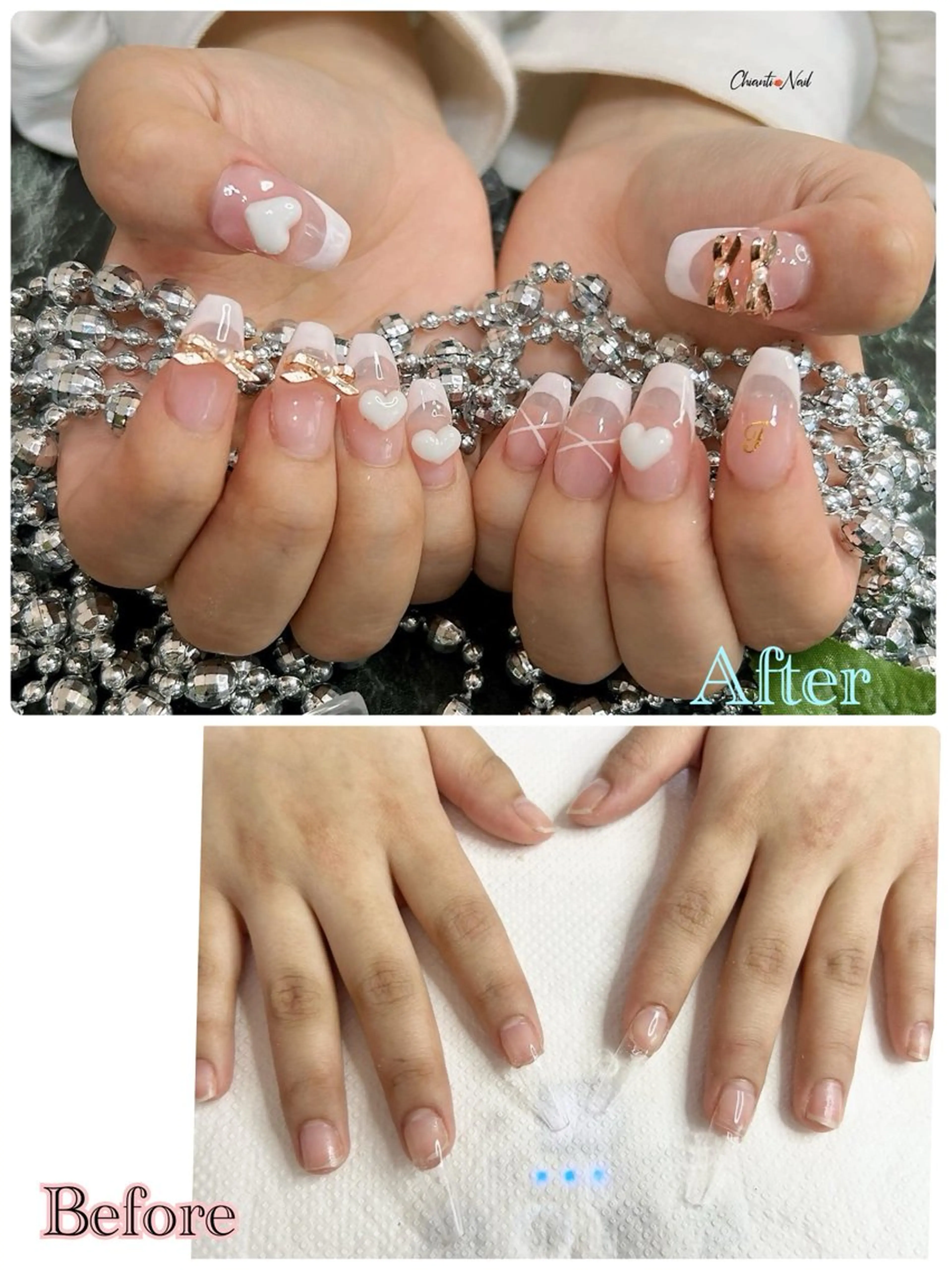 ネイル 長さ出し 持ち込み Chianti Nailのネイルデザイン