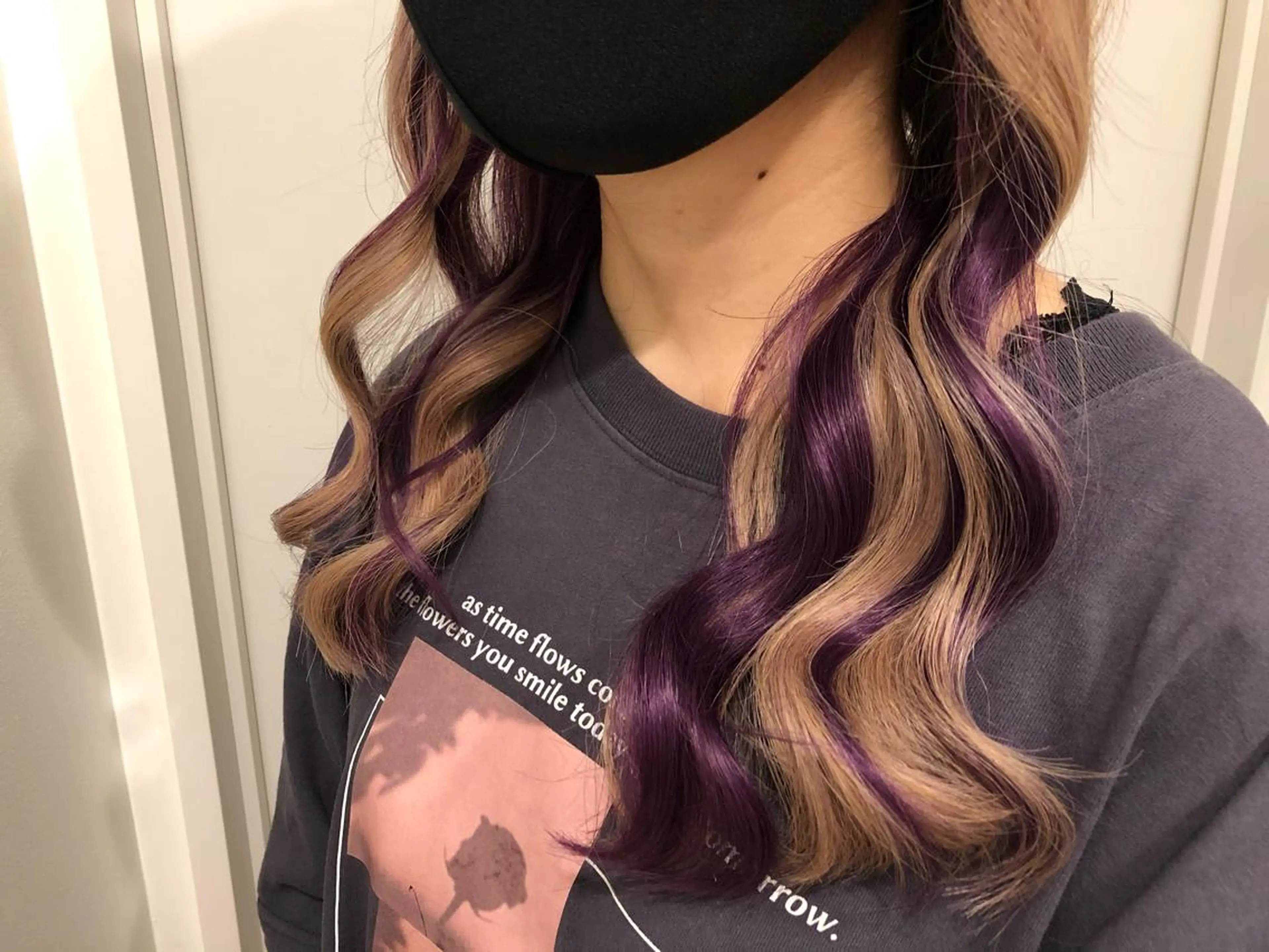 ロング カラー シールエクステ バレイヤージュ ダブルカラー グラデーションカラー ハイライトカラー 🧡艶髪ちゅるん髪 🫧🧡YUKI❄️のヘアスタイル