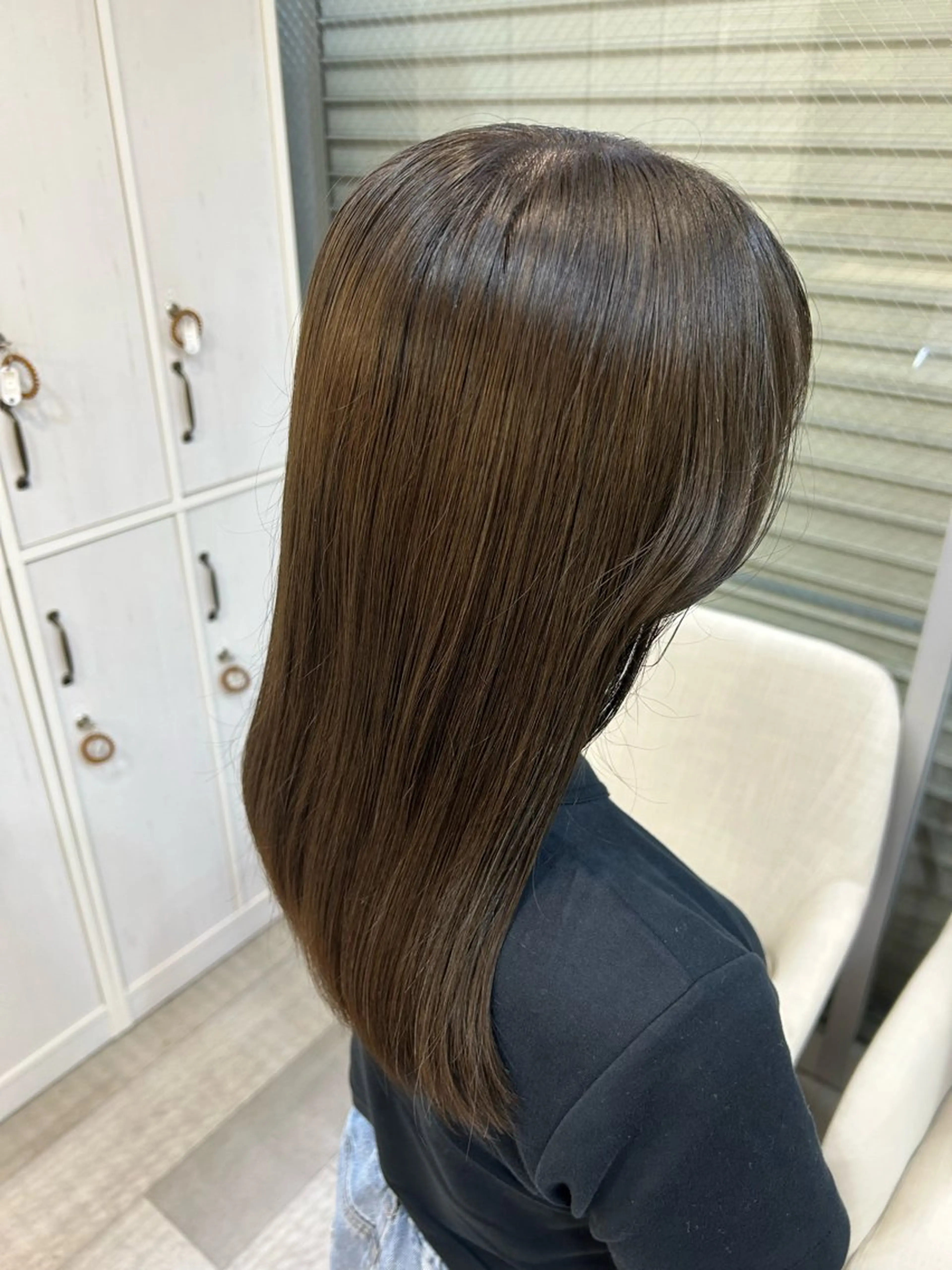 セミロング カラー ブラウンカラー 伊藤 愛理のヘアスタイル