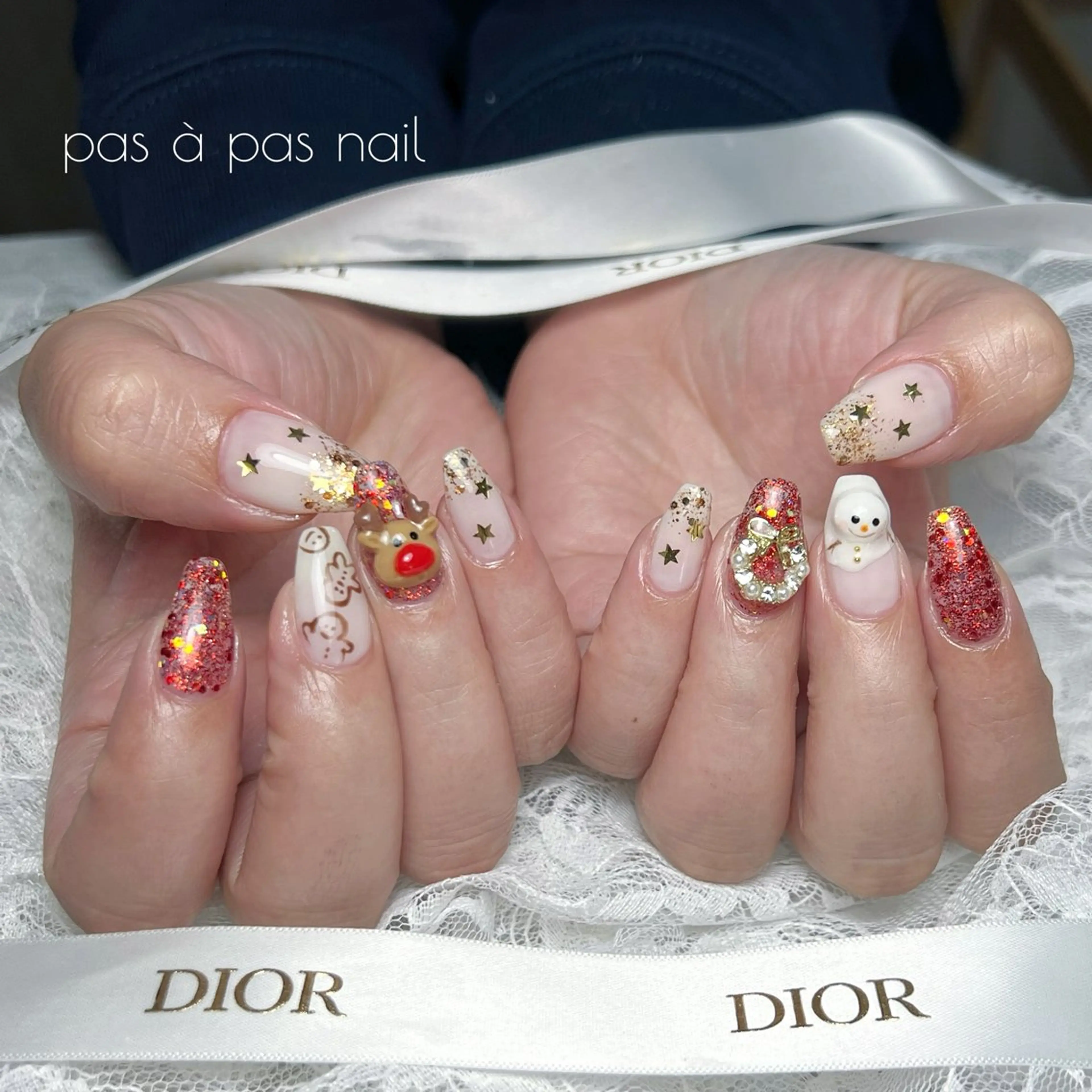ネイル 冬ネイル クリスマス miku 🦋nailのネイルデザイン