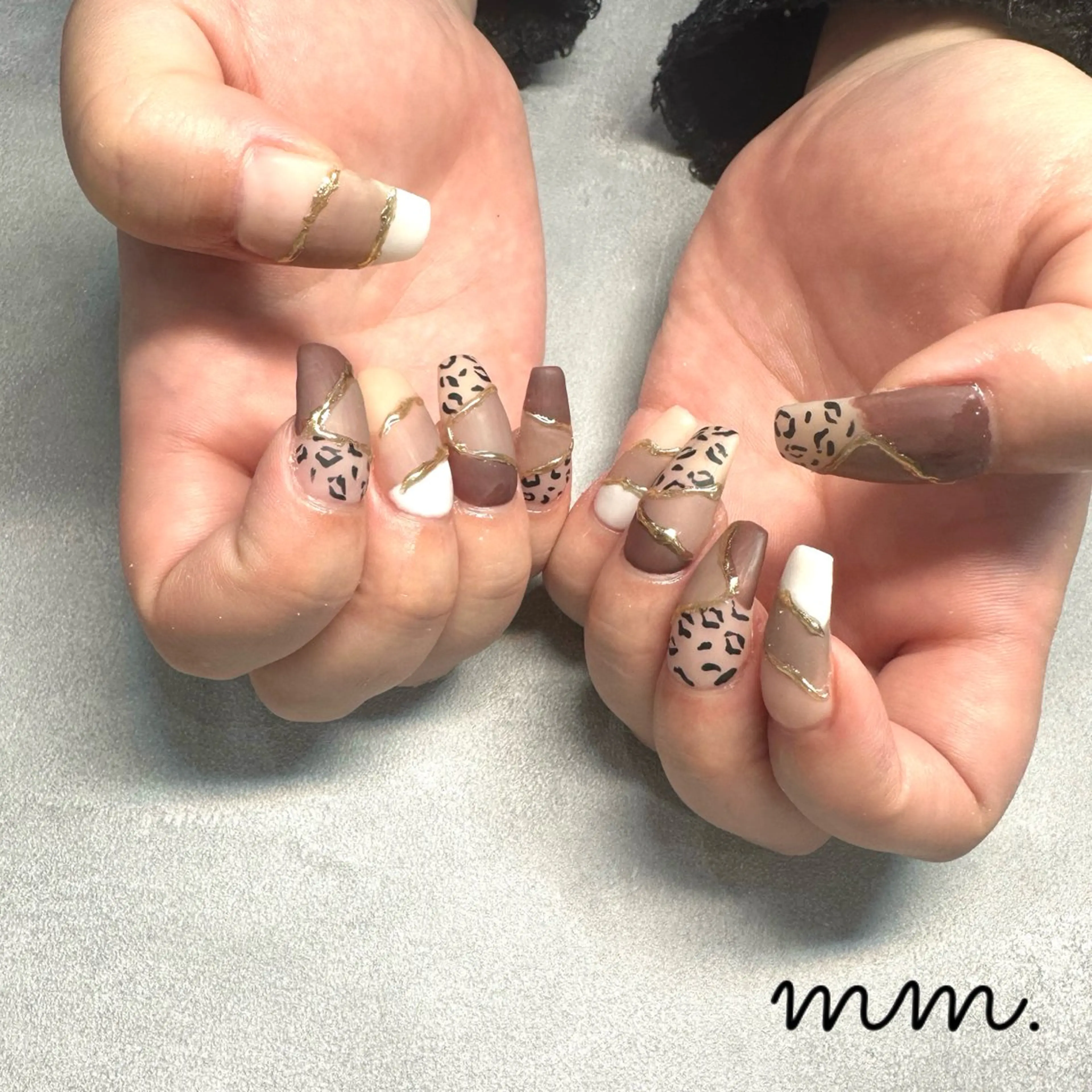 ネイル ハンドネイル 🩷🩵mm.大宮 Riyo🧸🩵🩷のネイルデザイン